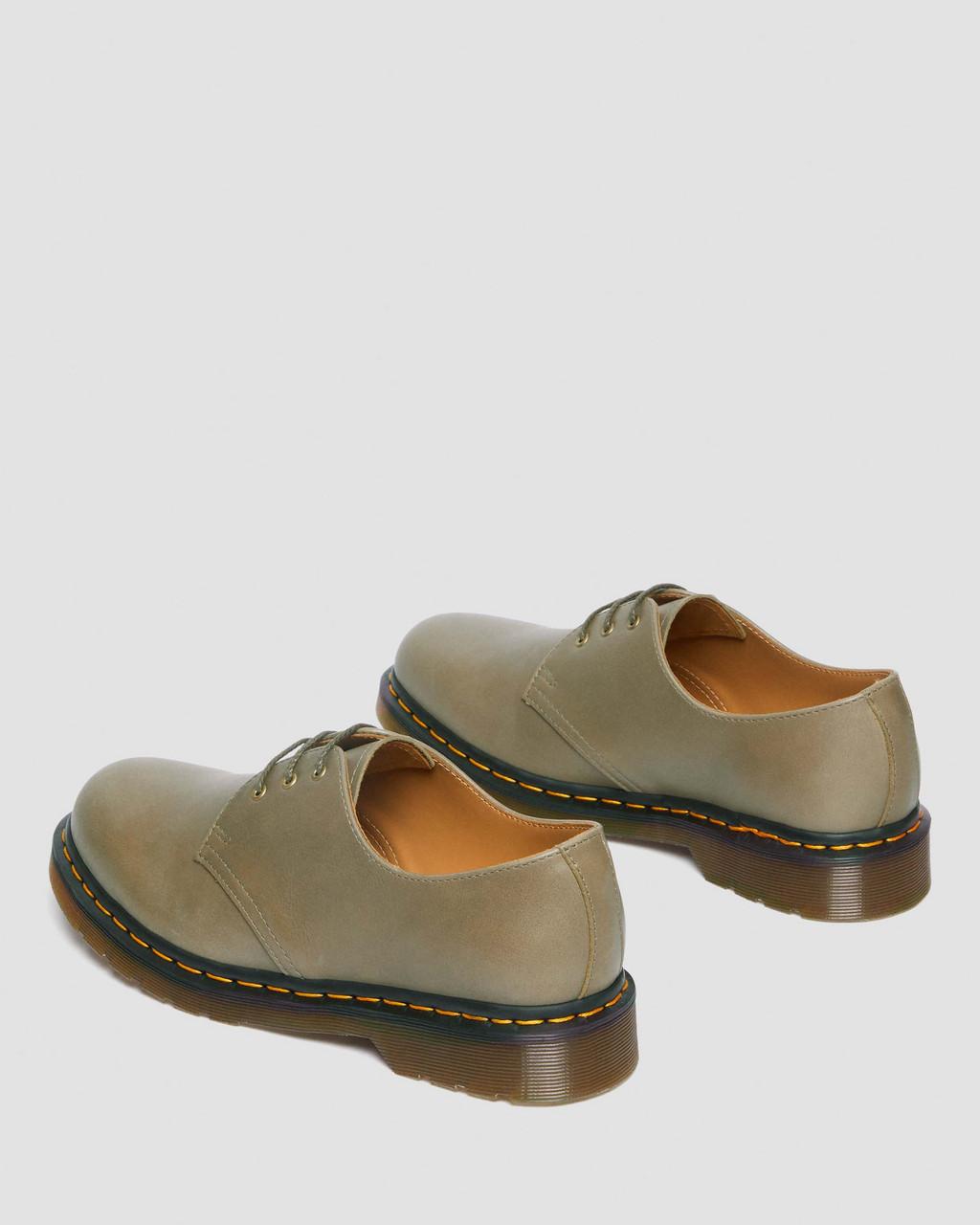Dámské Oxfordky Dr Martens 1461 Carrara Leather Olivy Zelené | 18381056
