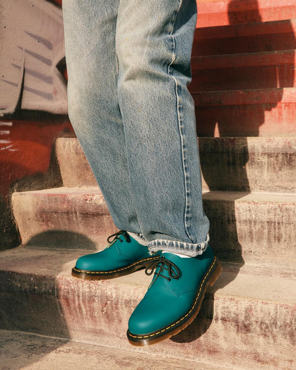 Dámské Oxfordky Dr Martens 1461 Smooth Leather Tyrkysové | 25215848