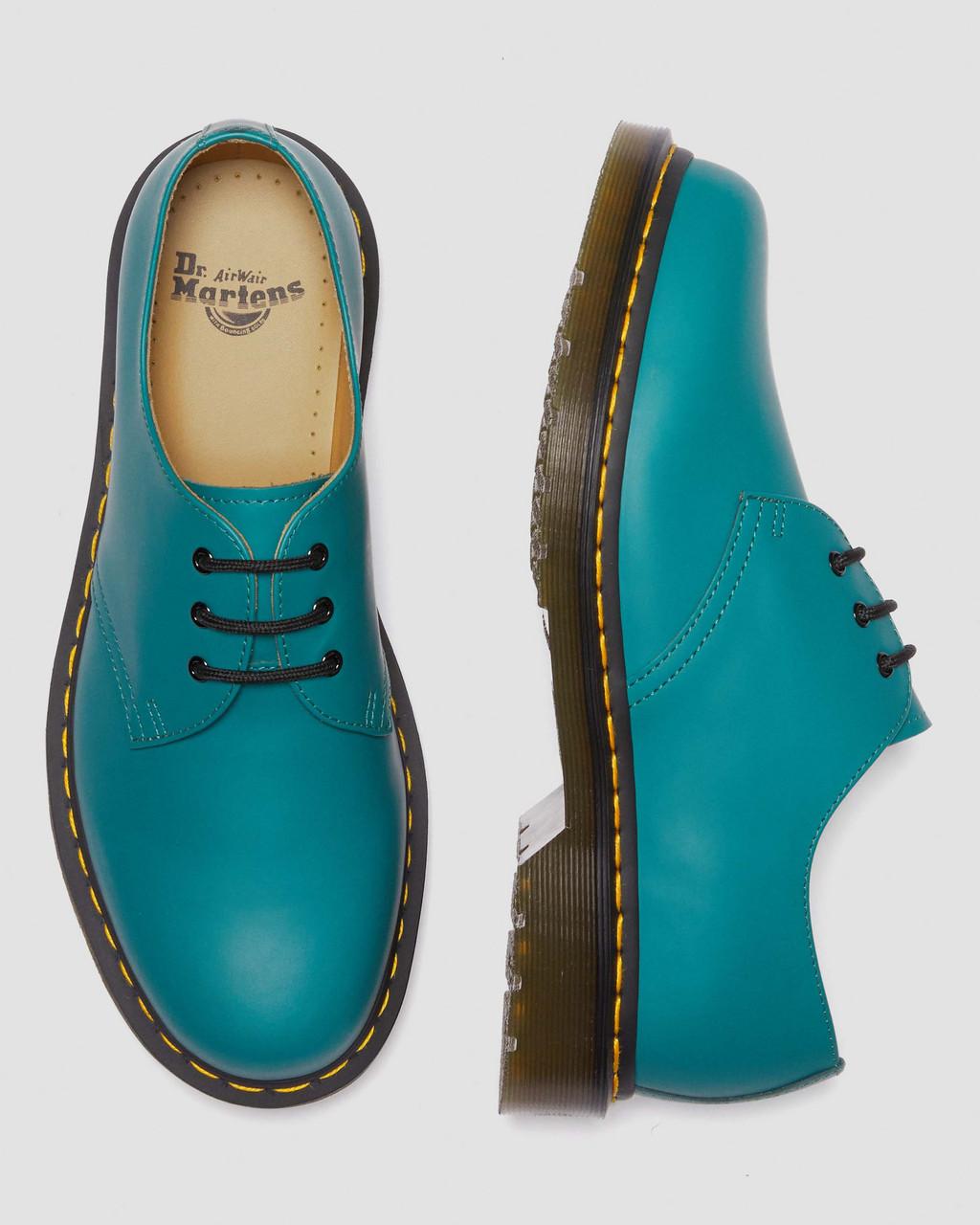 Dámské Oxfordky Dr Martens 1461 Smooth Leather Tyrkysové | 25215848