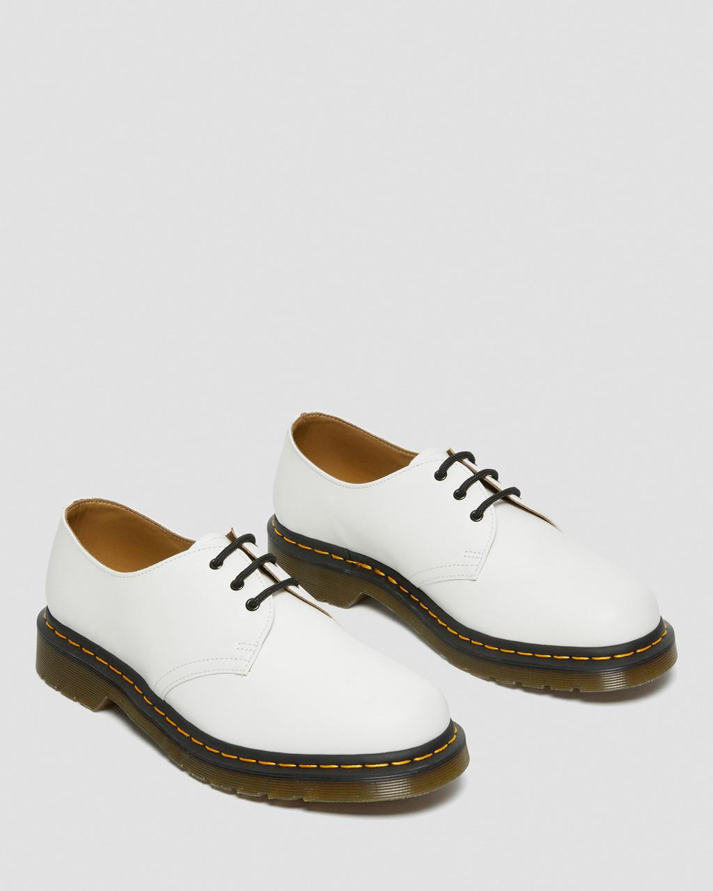 Dámské Oxfordky Dr Martens 1461 Smooth Leather Bílé | 39039796