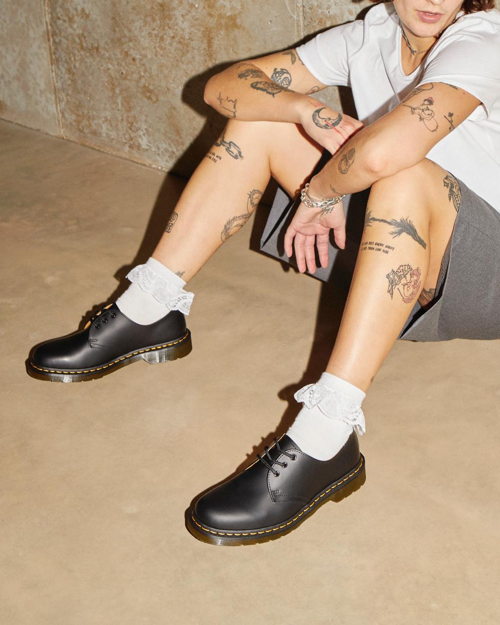 Dámské Oxfordky Dr Martens 1461 Smooth Leather Černé | 15548444