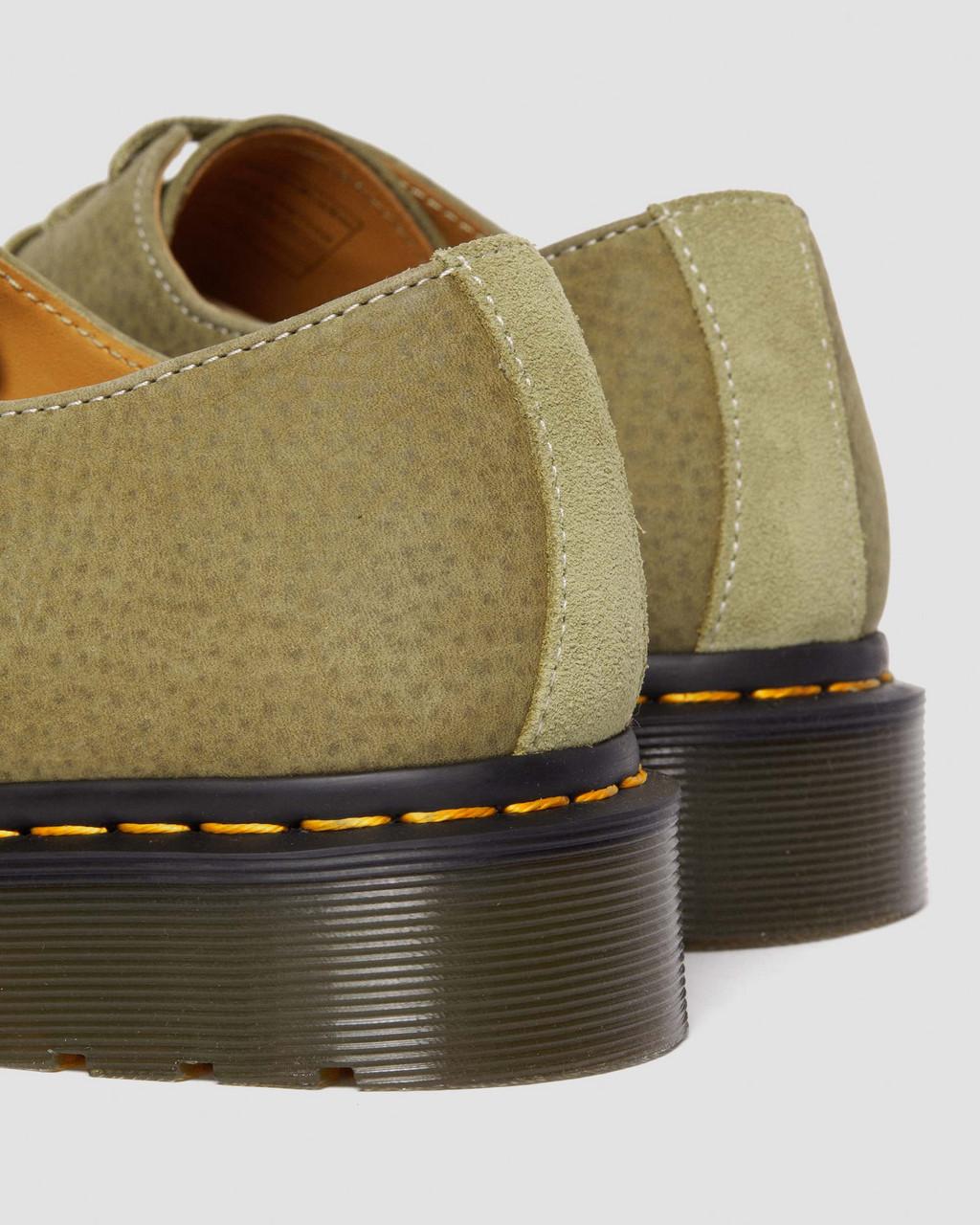 Dámské Oxfordky Dr Martens 1461 Tumbled Nubuck Leather Olivy Zelené | 43017276
