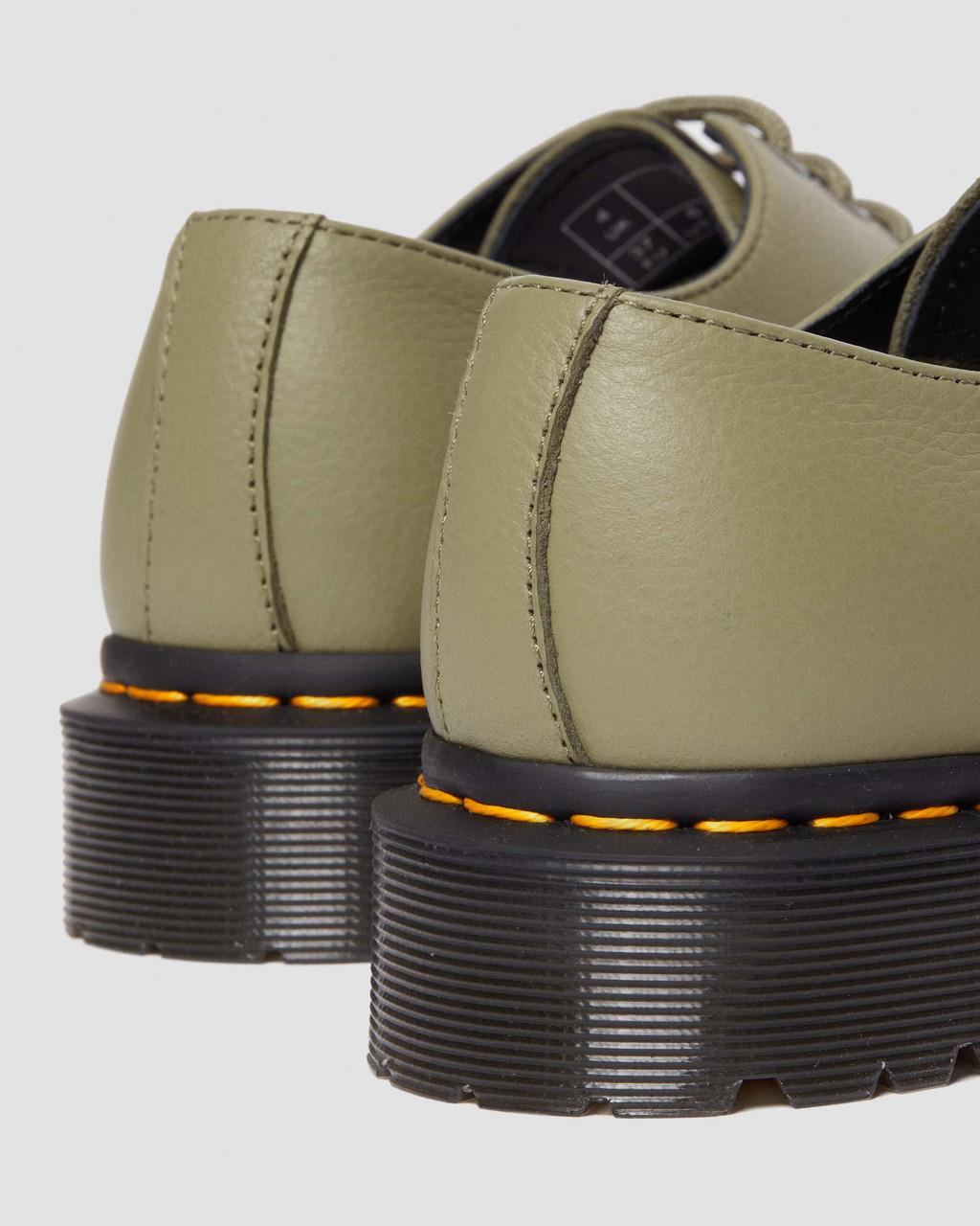 Dámské Oxfordky Dr Martens 1461 Virginia Leather Olivy Zelené | 57308711