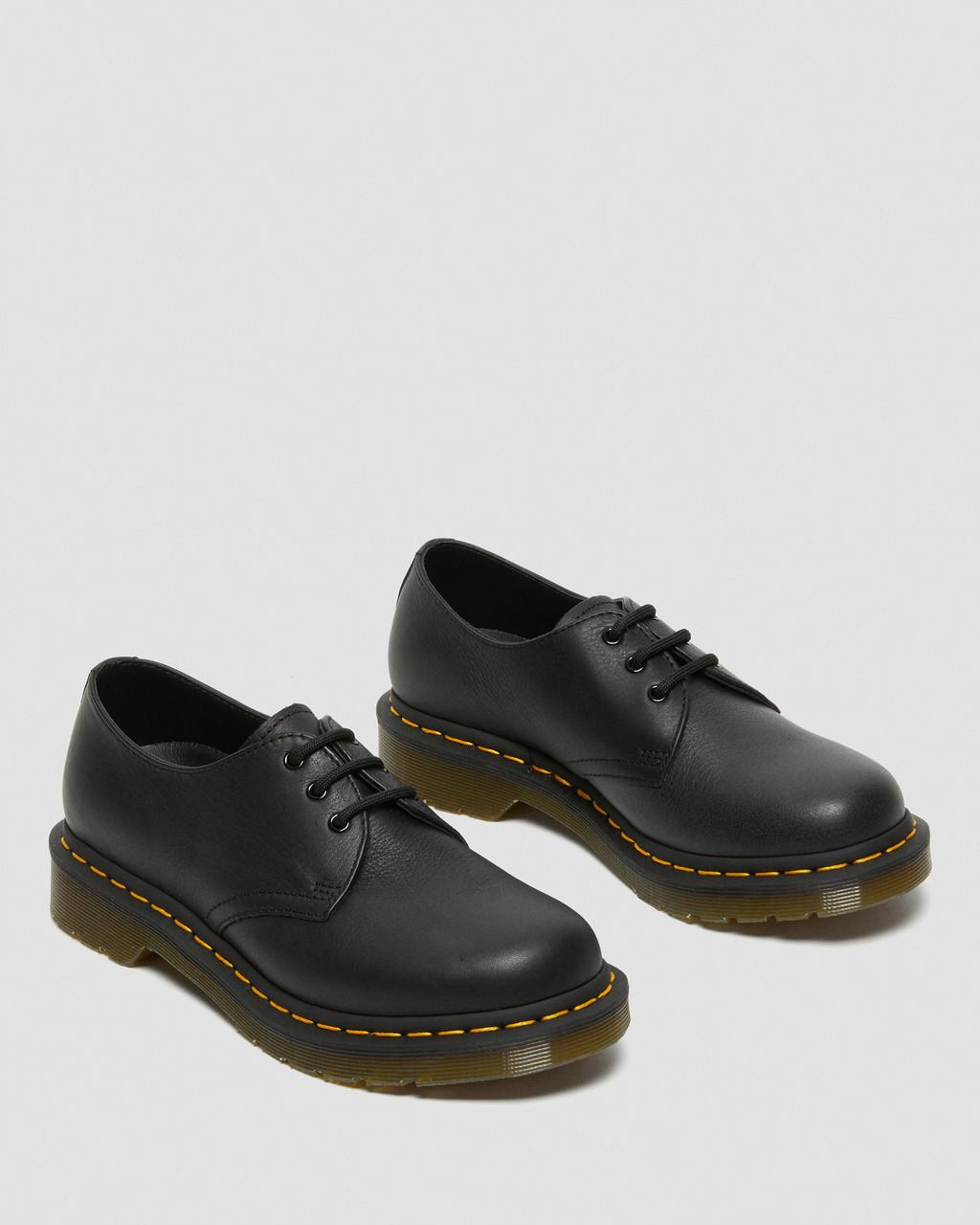 Dámské Oxfordky Dr Martens 1461 Virginia Leather Černé | 46430065