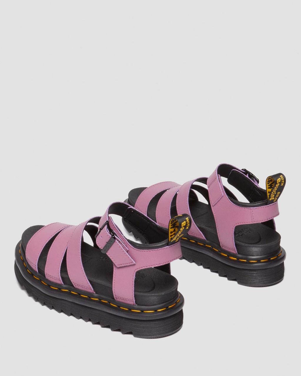 Dámské Sandály Dr Martens Blaire Athena Leather Strap Fialové | 28192581