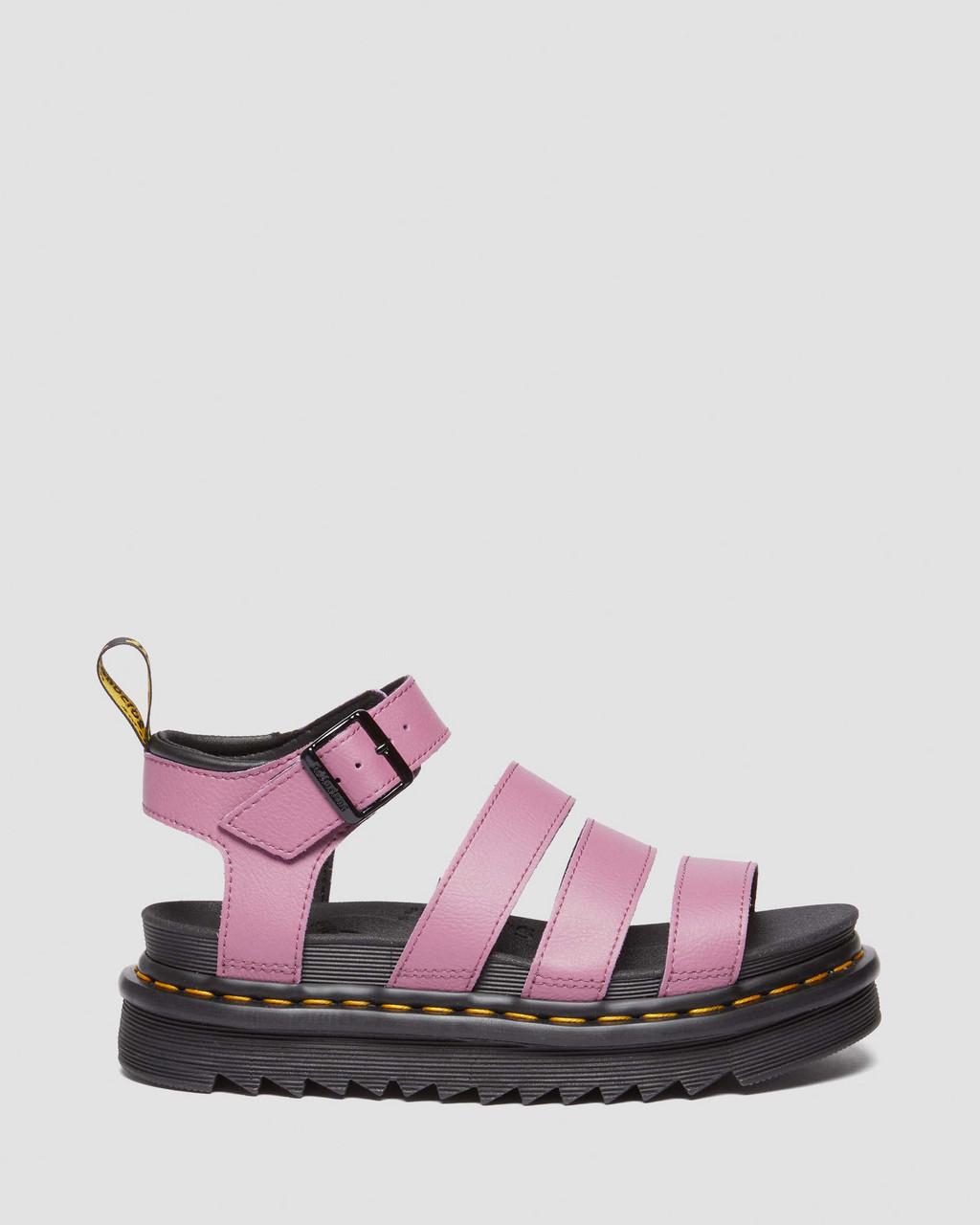 Dámské Sandály Dr Martens Blaire Athena Leather Strap Fialové | 28192581