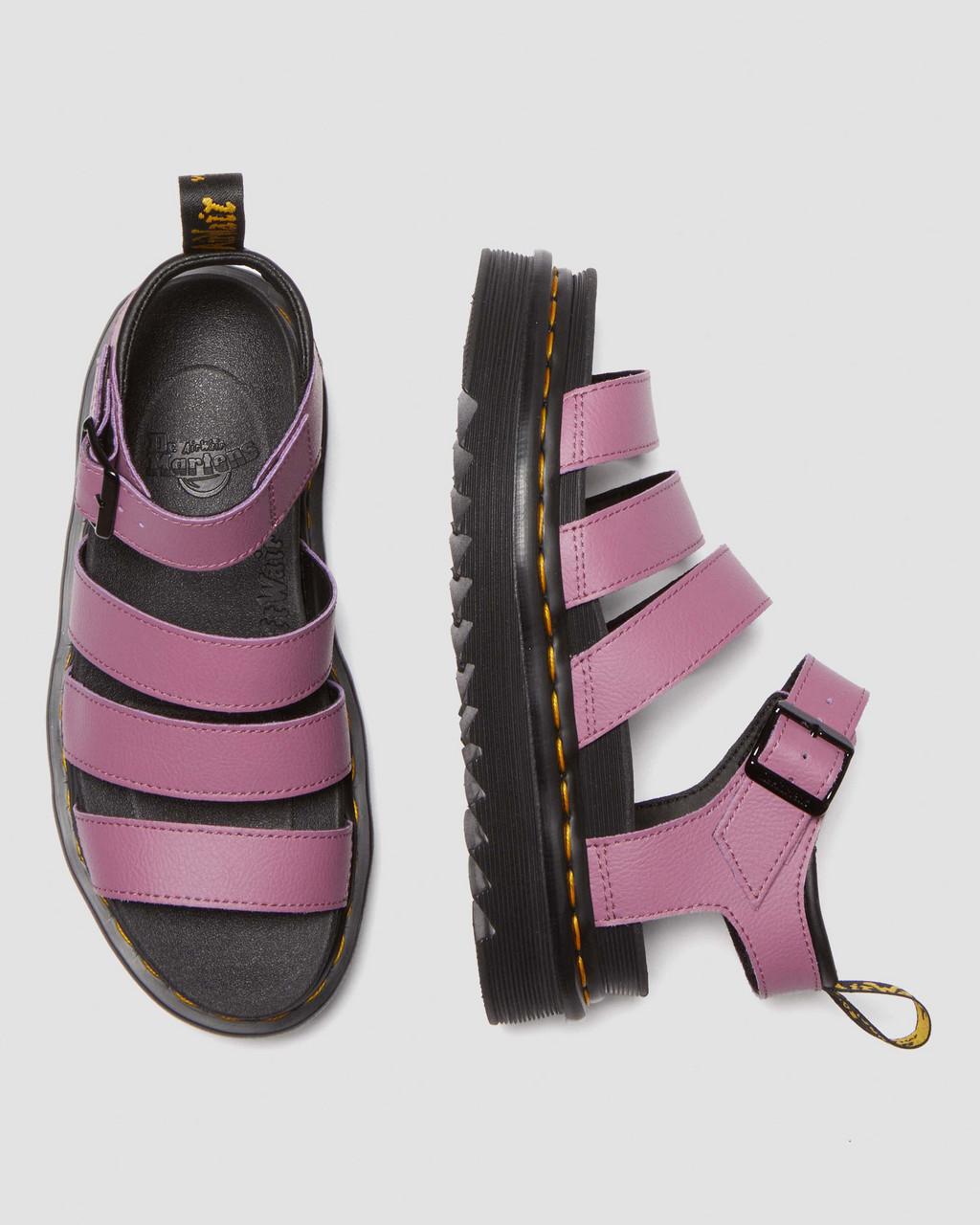 Dámské Sandály Dr Martens Blaire Athena Leather Strap Fialové | 28192581