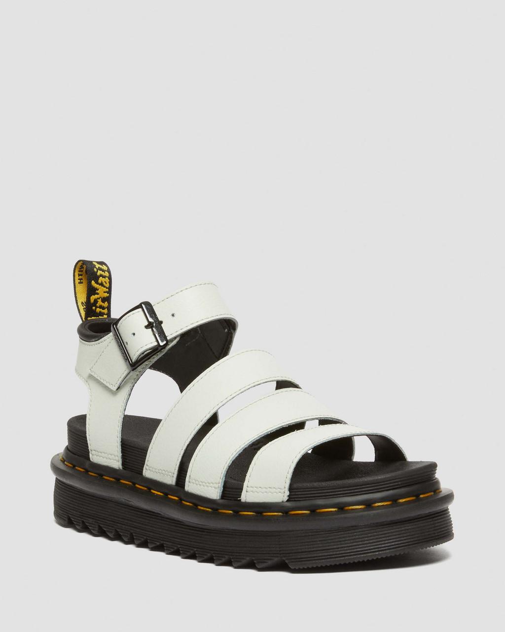 Dámské Sandály Dr Martens Blaire Athena Leather Strap Mátově Zelená | 44736217