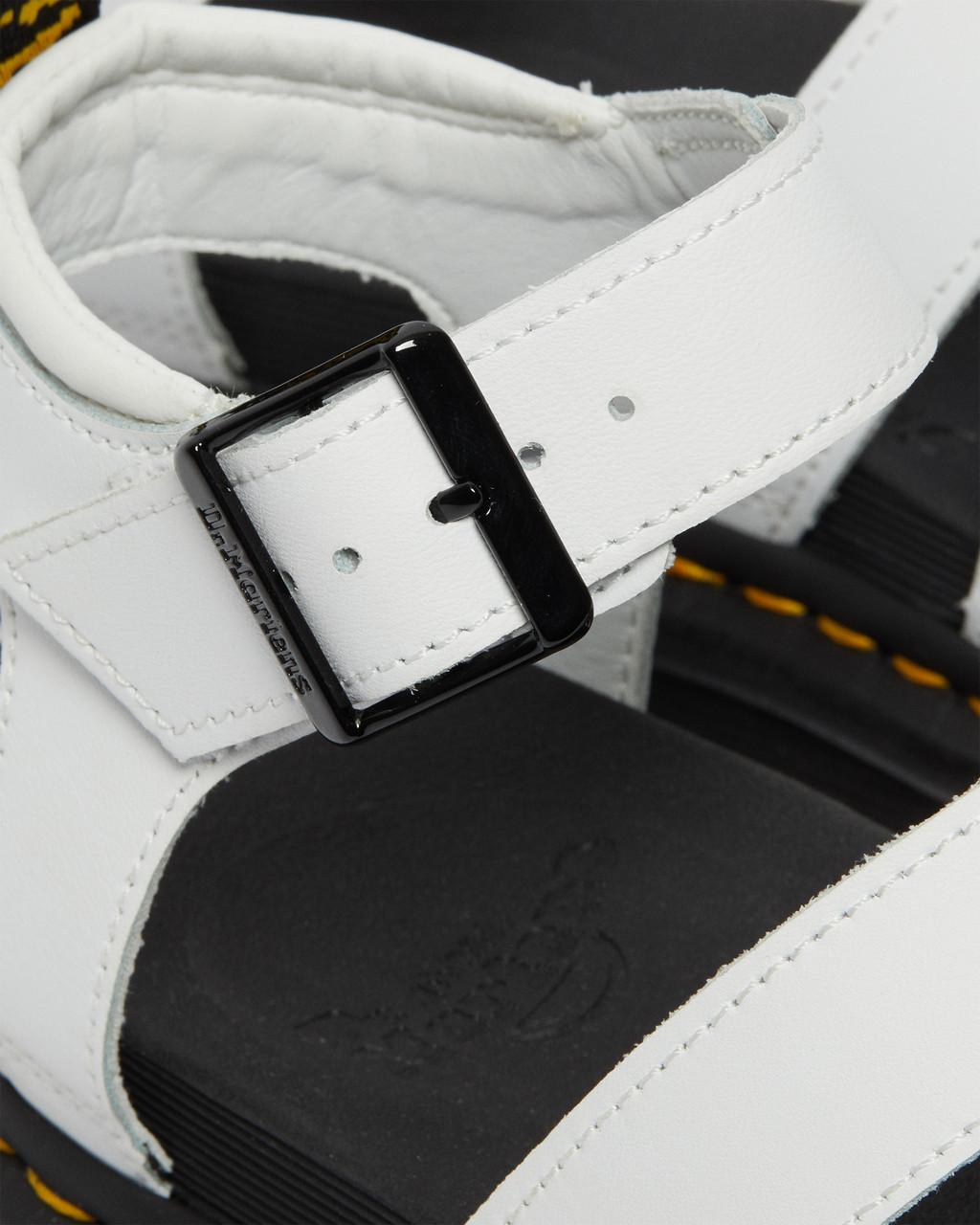 Dámské Sandály Dr Martens Blaire Hydro Leather Strap Bílé | 36703067