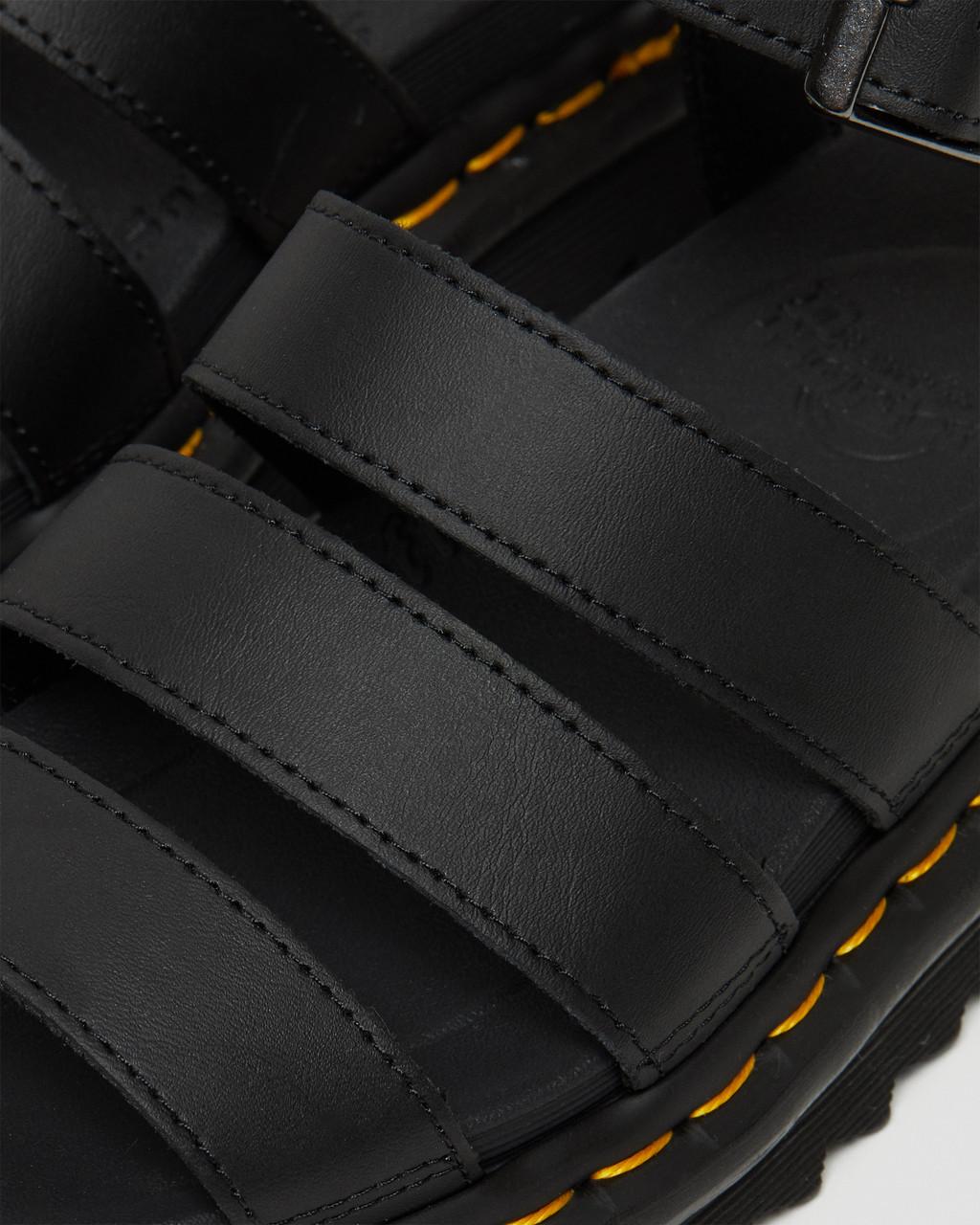 Dámské Sandály Dr Martens Blaire Hydro Leather Strap Černé | 29230816
