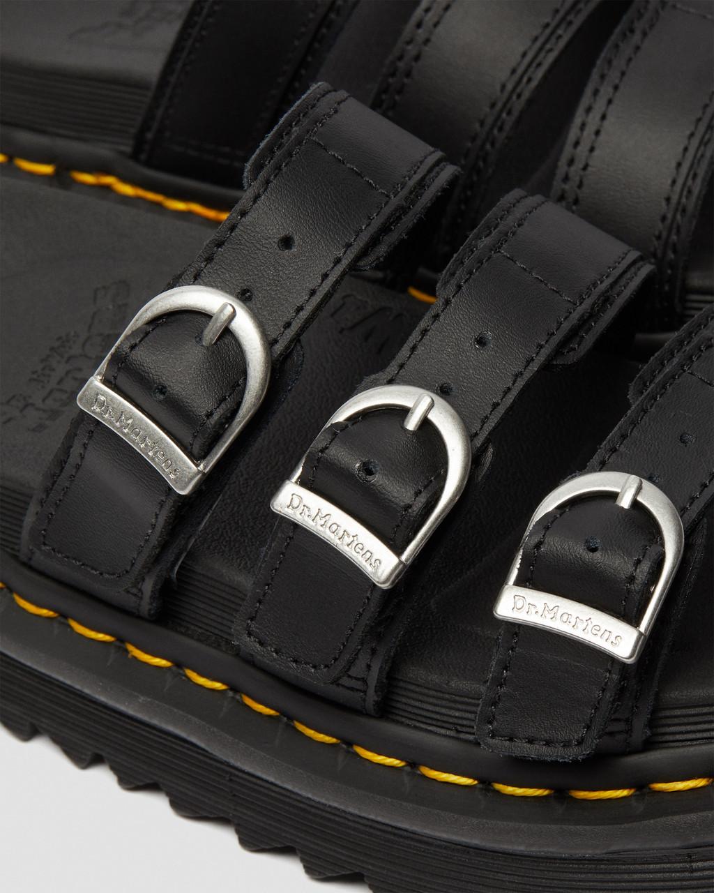 Dámské Sandály Dr Martens Blaire Leather Slide Černé | 53520910