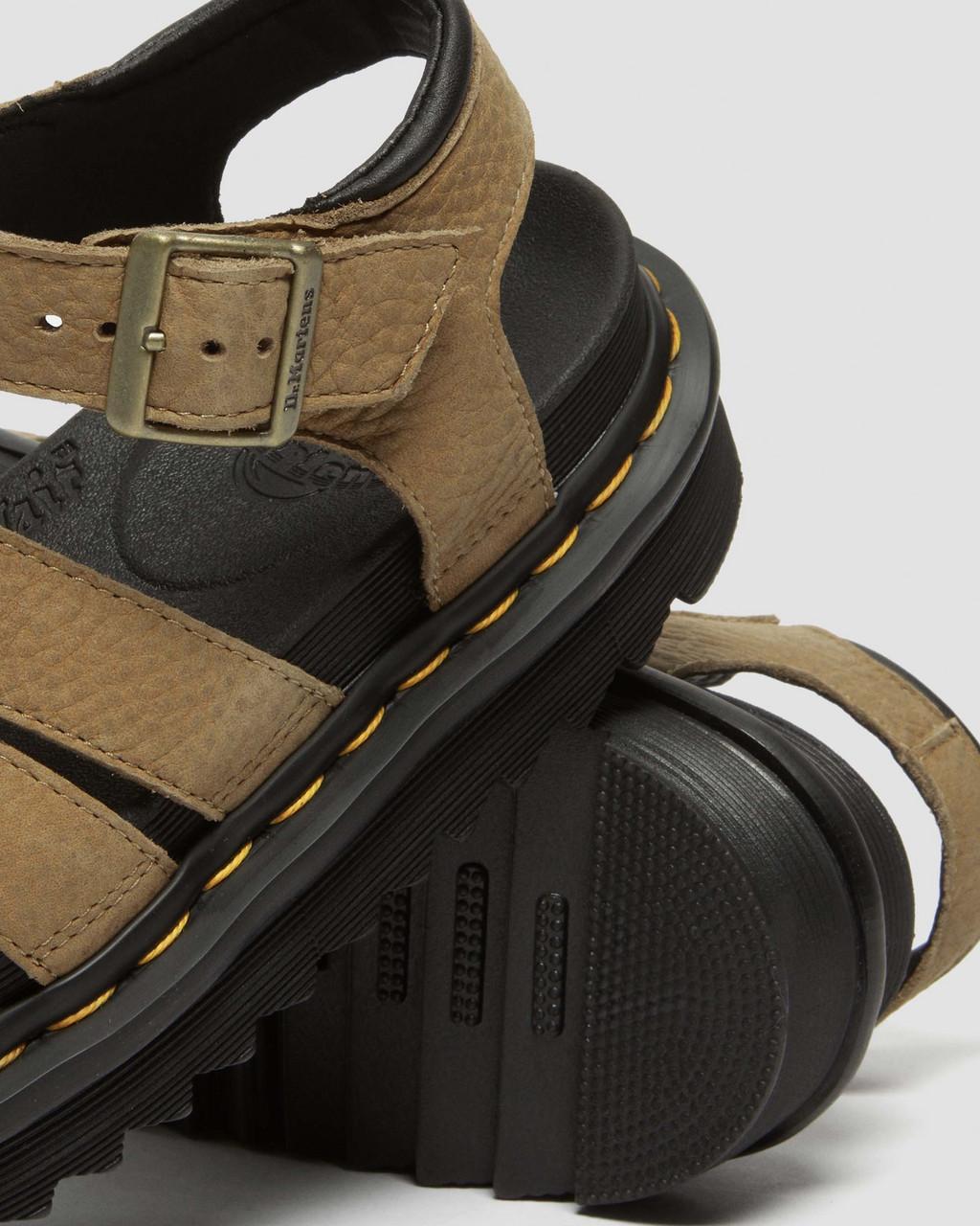 Dámské Sandály Dr Martens Blaire Tumbled Nubuck Leather Hnědé | 66183898