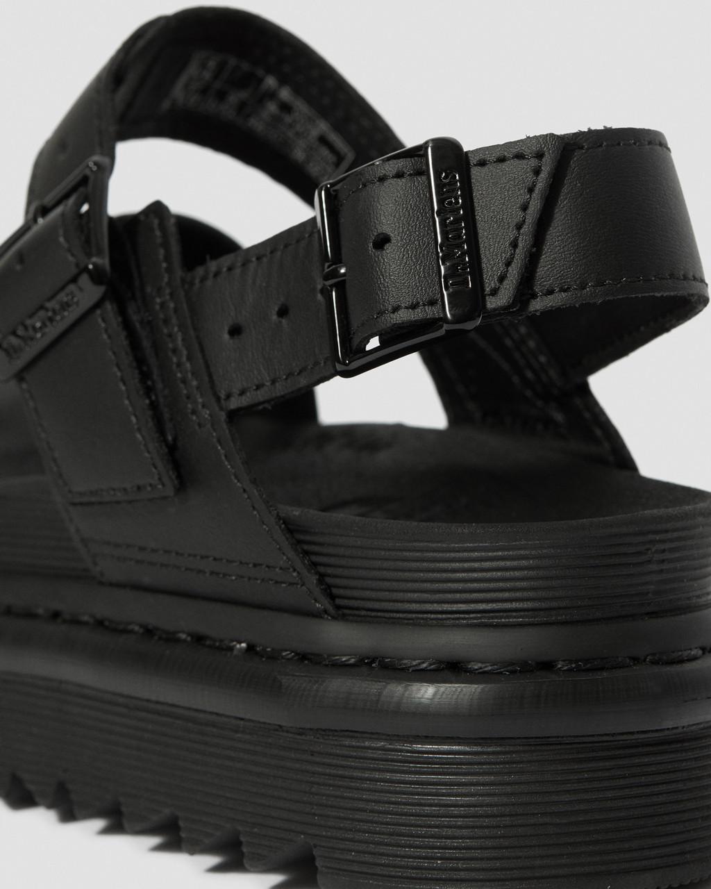 Dámské Sandály Dr Martens Voss Leather Strap Černé | 30400861