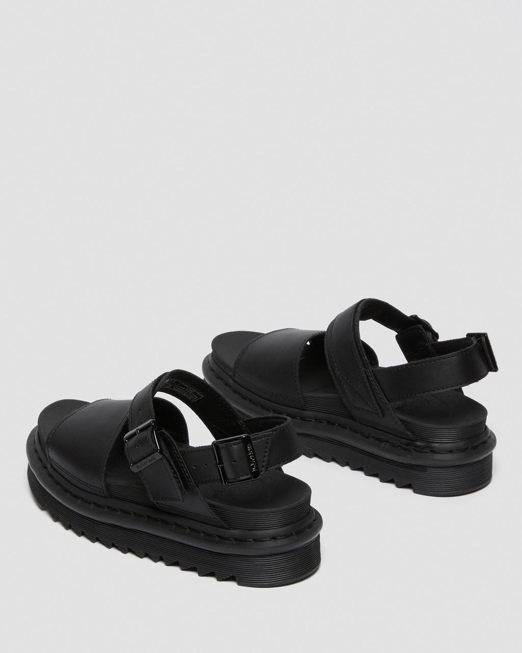 Dámské Sandály Dr Martens Voss Leather Strap Černé | 30400861