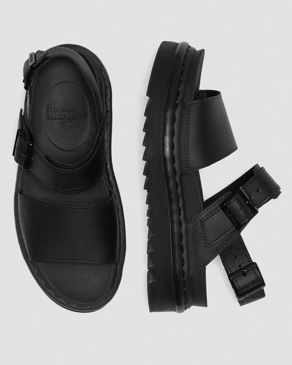 Dámské Sandály Dr Martens Voss Leather Strap Černé | 30400861
