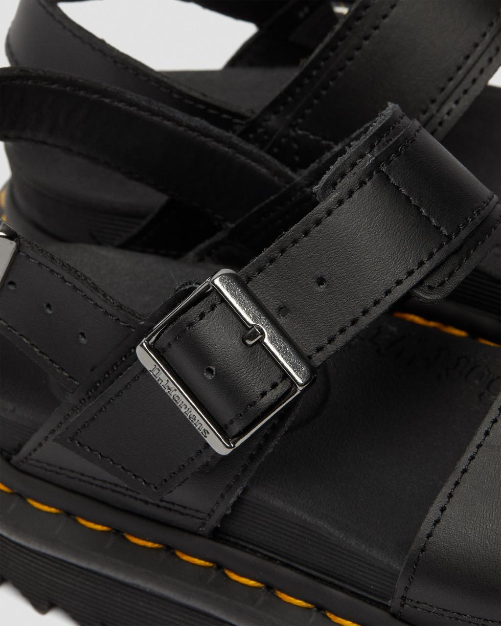 Dámské Sandály Dr Martens Voss Leather Strap Černé | 42938635