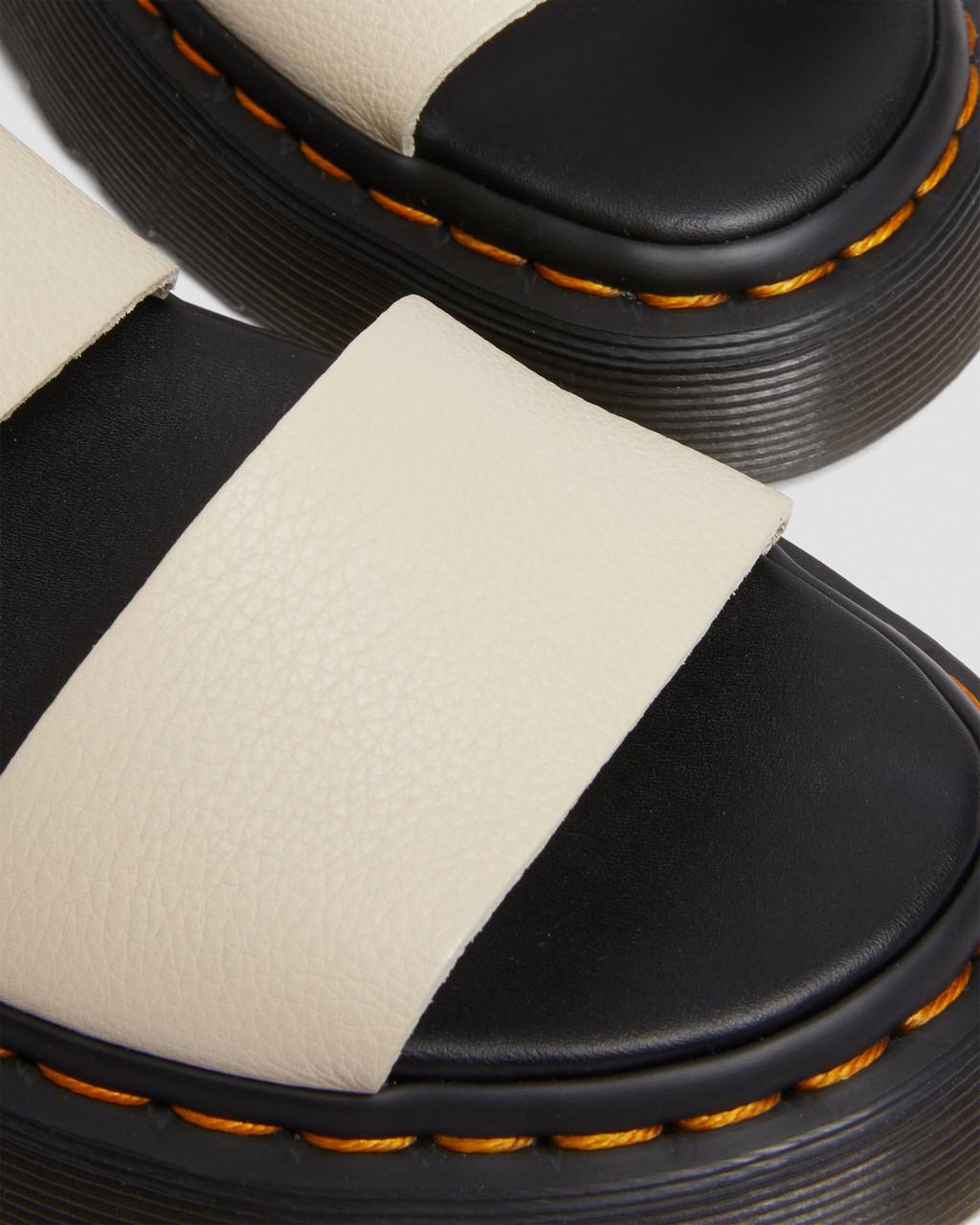 Dámské Sandály na Platformě Dr Martens Gryphon Pisa Leather Béžový | 25378093
