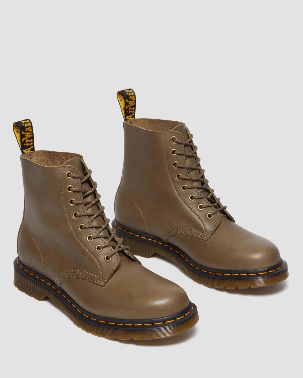 Dámské Šněrovací Boty Dr Martens 1460 Carrara Leather Olivy Zelené | 76160481