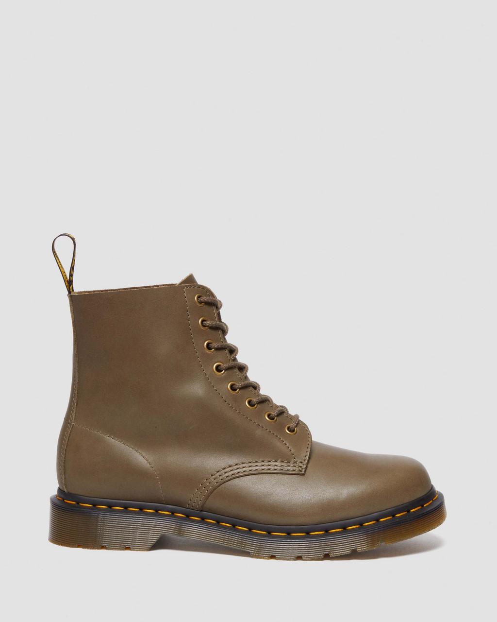 Dámské Šněrovací Boty Dr Martens 1460 Carrara Leather Olivy Zelené | 76160481
