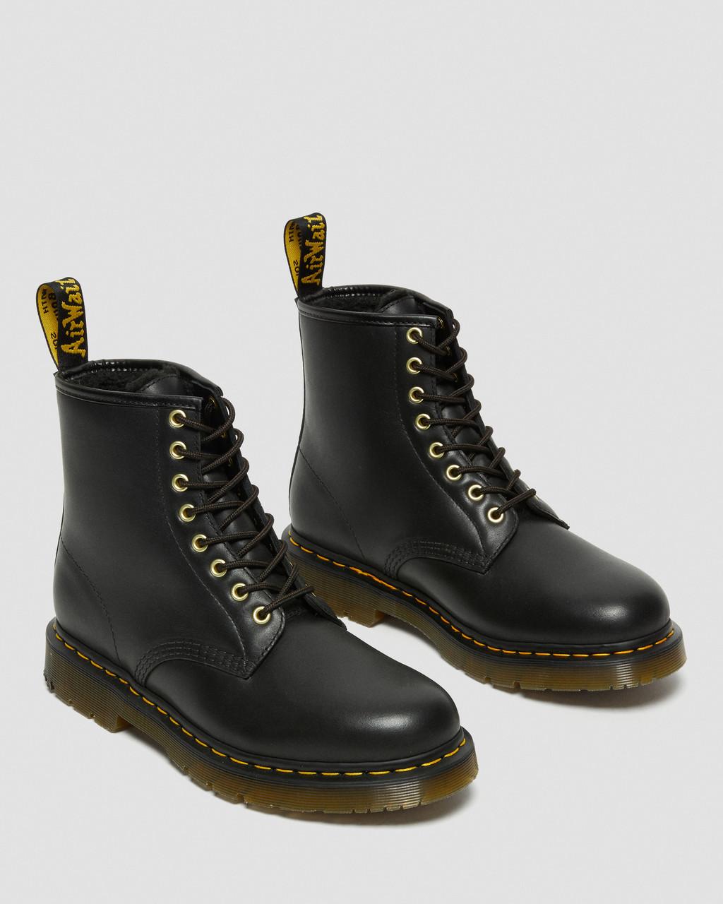 Dámské Šněrovací Boty Dr Martens 1460 DM's Wintergrip Leather Černé | 94467690