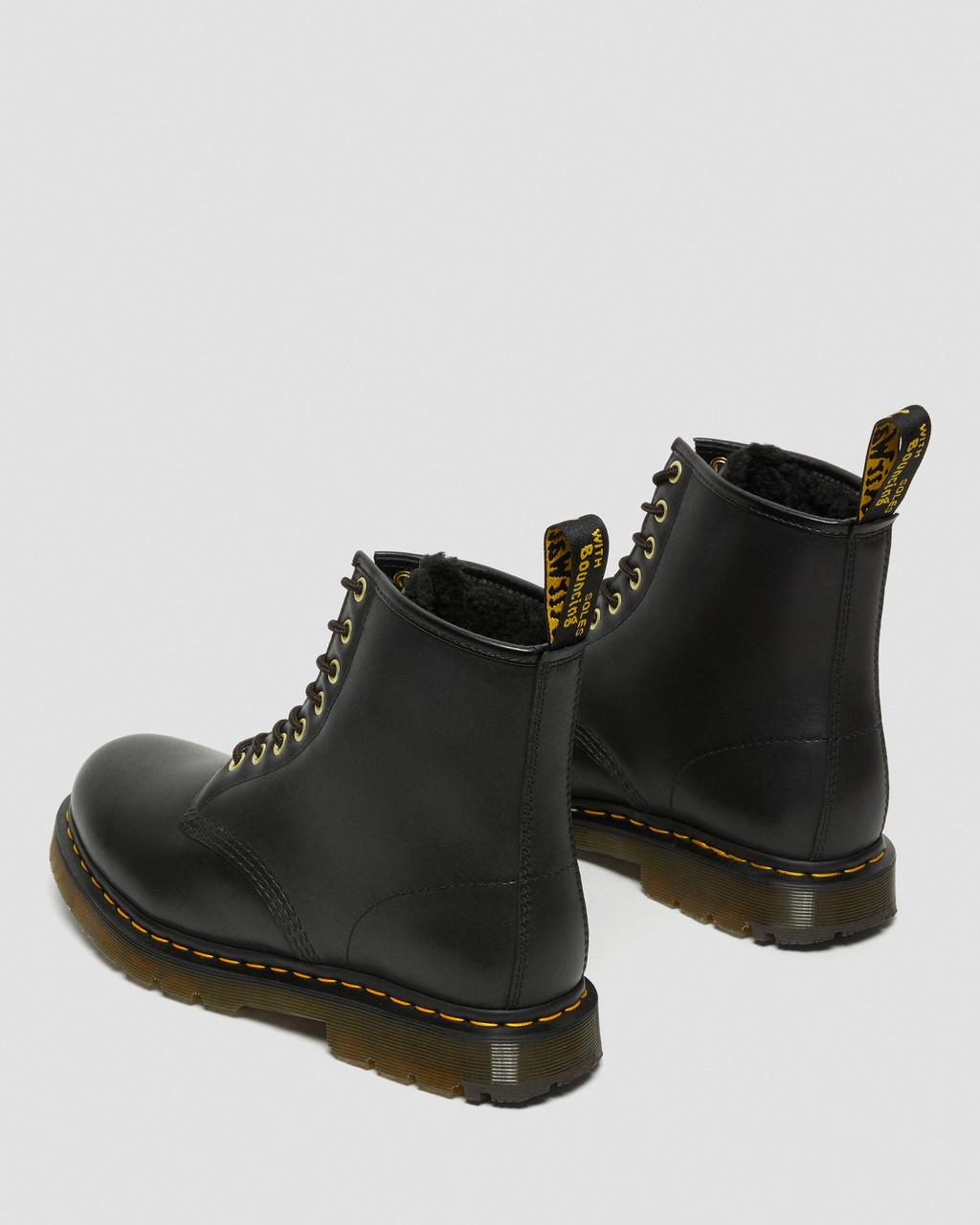 Dámské Šněrovací Boty Dr Martens 1460 DM's Wintergrip Leather Černé | 94467690