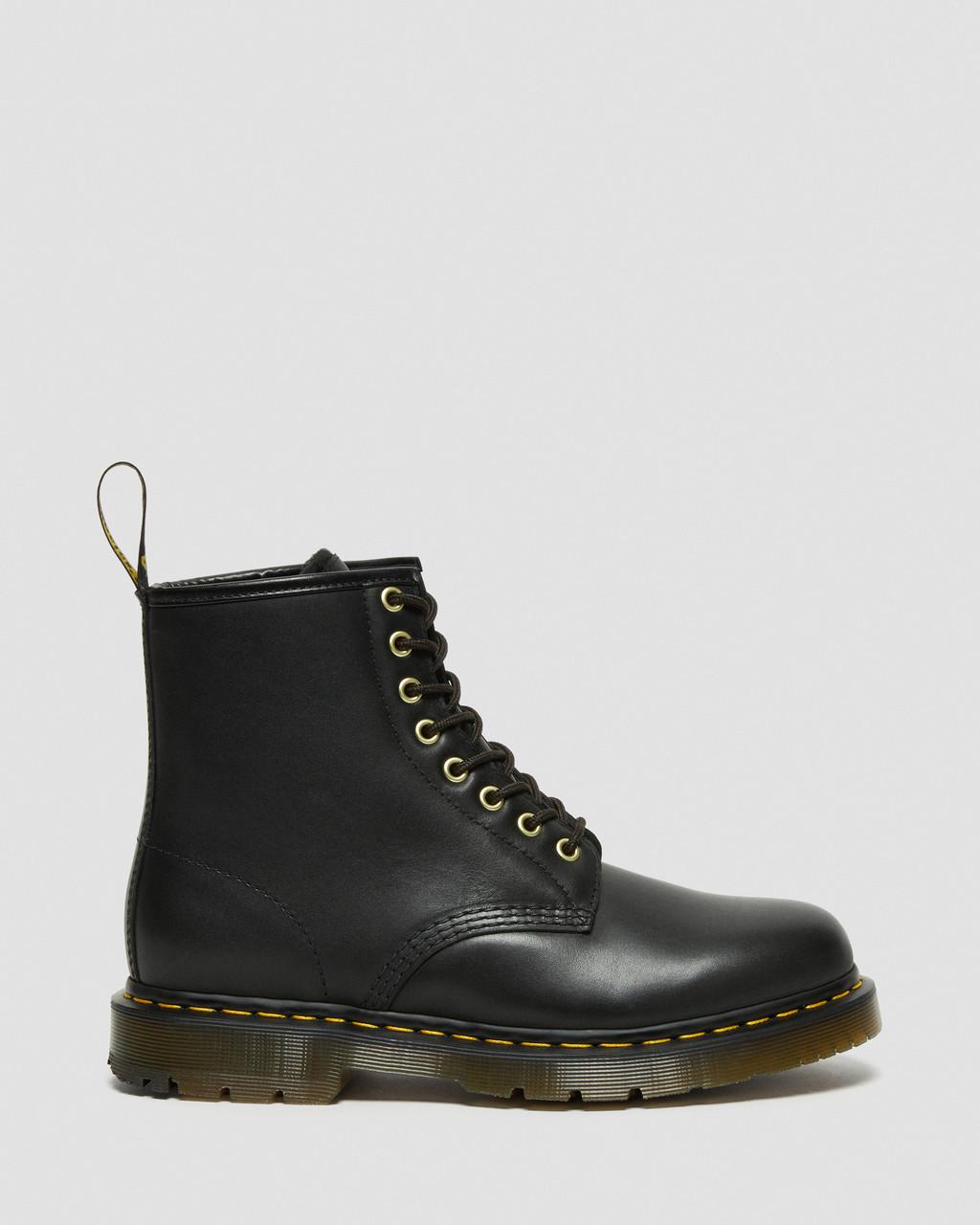 Dámské Šněrovací Boty Dr Martens 1460 DM's Wintergrip Leather Černé | 94467690
