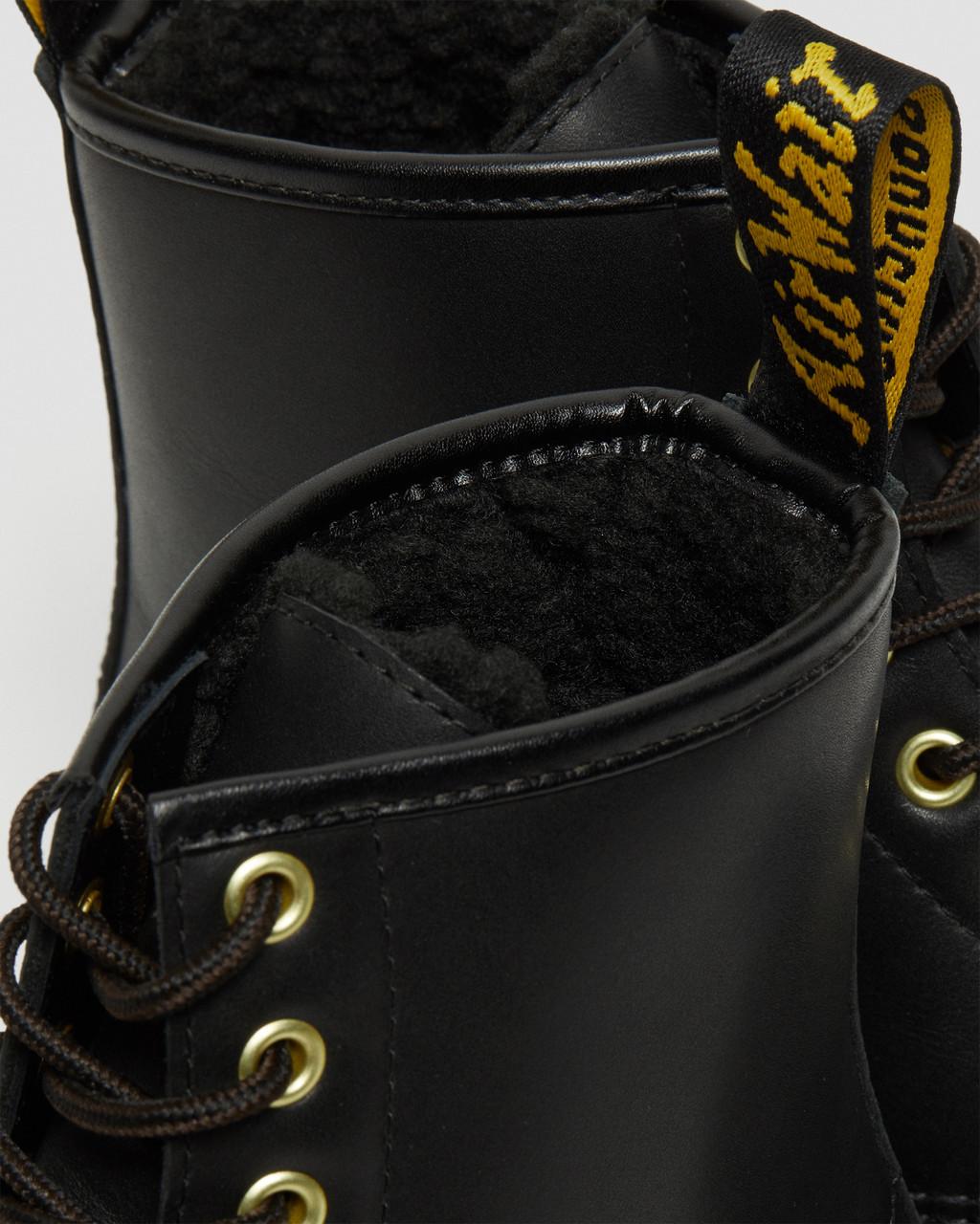 Dámské Šněrovací Boty Dr Martens 1460 DM's Wintergrip Leather Černé | 94467690