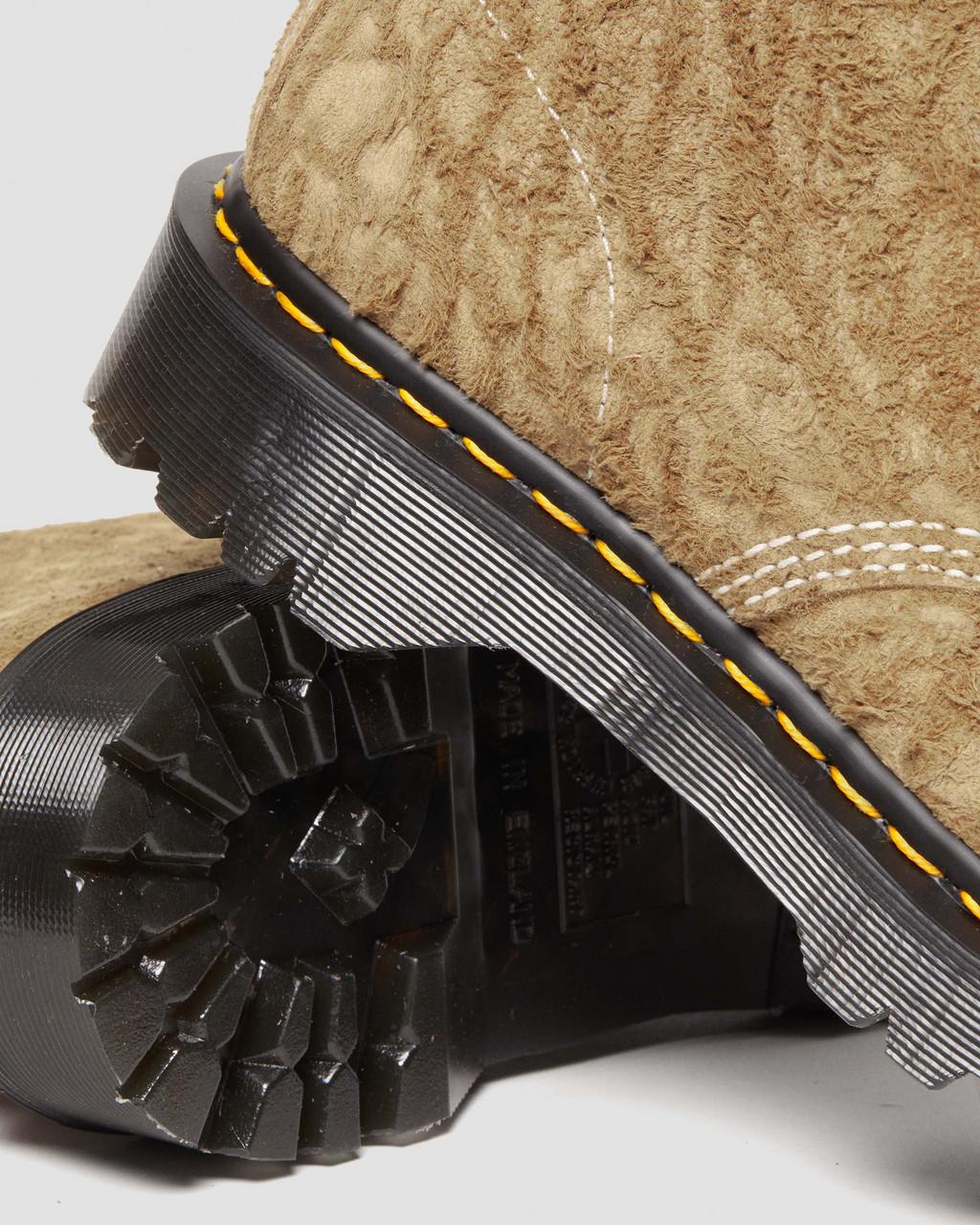 Dámské Šněrovací Boty Dr Martens 1460 Made in England Emboss Suede Hnědé | 53086427