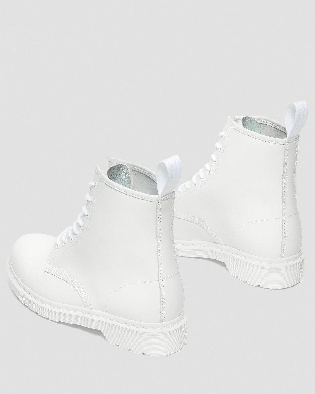 Dámské Šněrovací Boty Dr Martens 1460 Mono Smooth Leather Bílé | 83121735