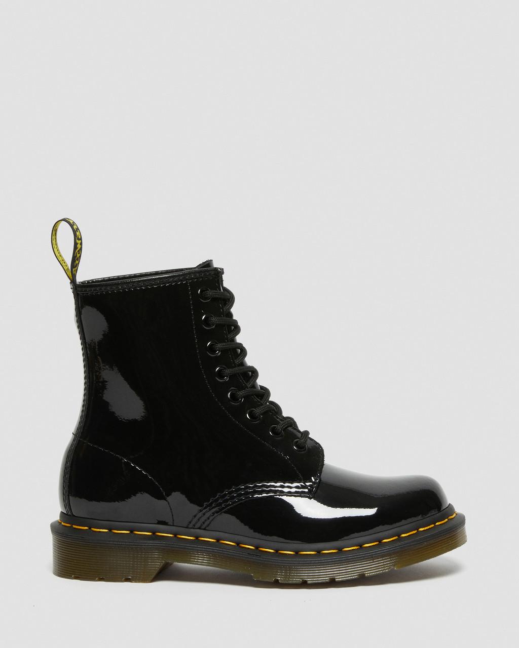 Dámské Šněrovací Boty Dr Martens 1460 Patent Leather Černé | 82270034