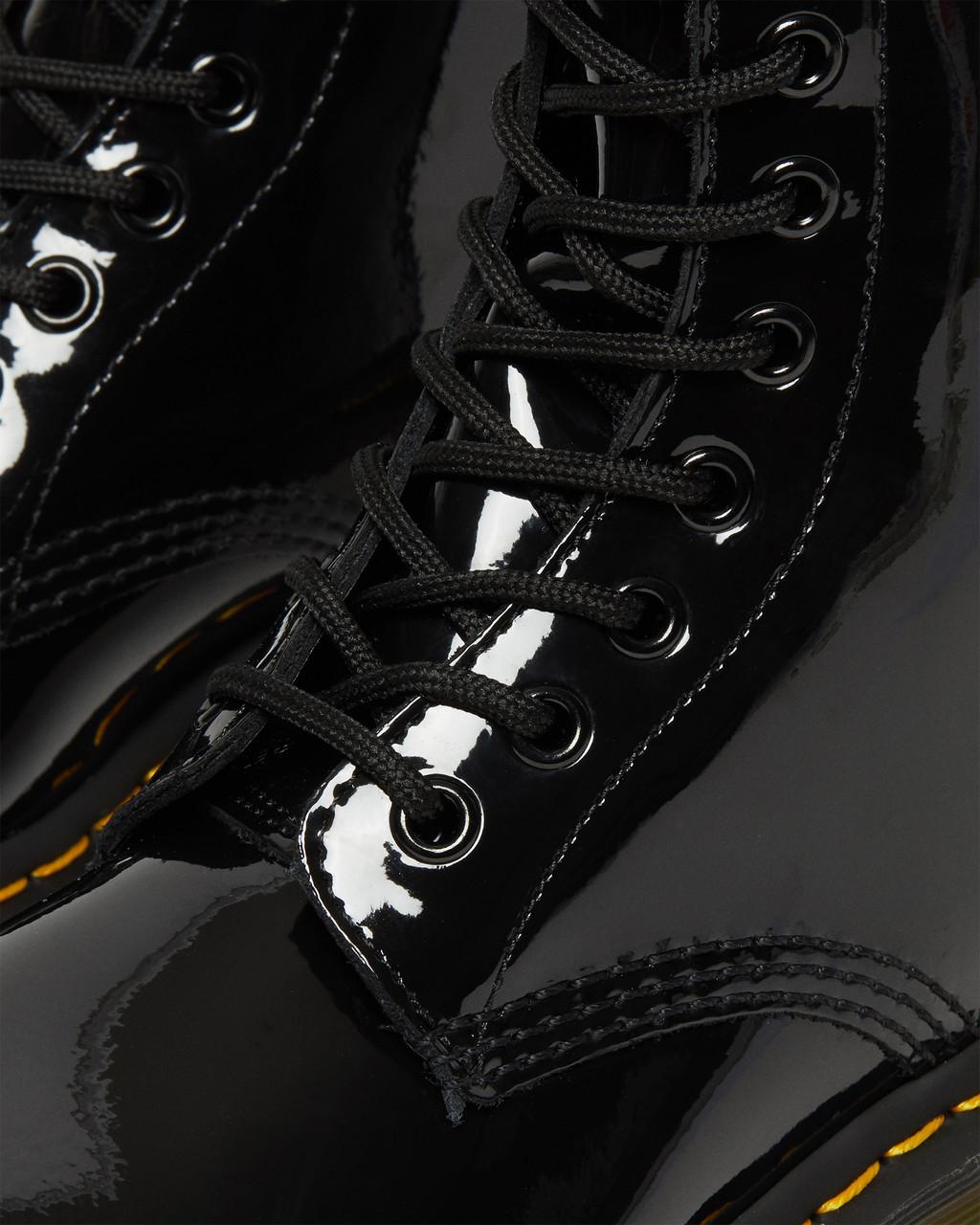 Dámské Šněrovací Boty Dr Martens 1460 Patent Leather Černé | 82270034