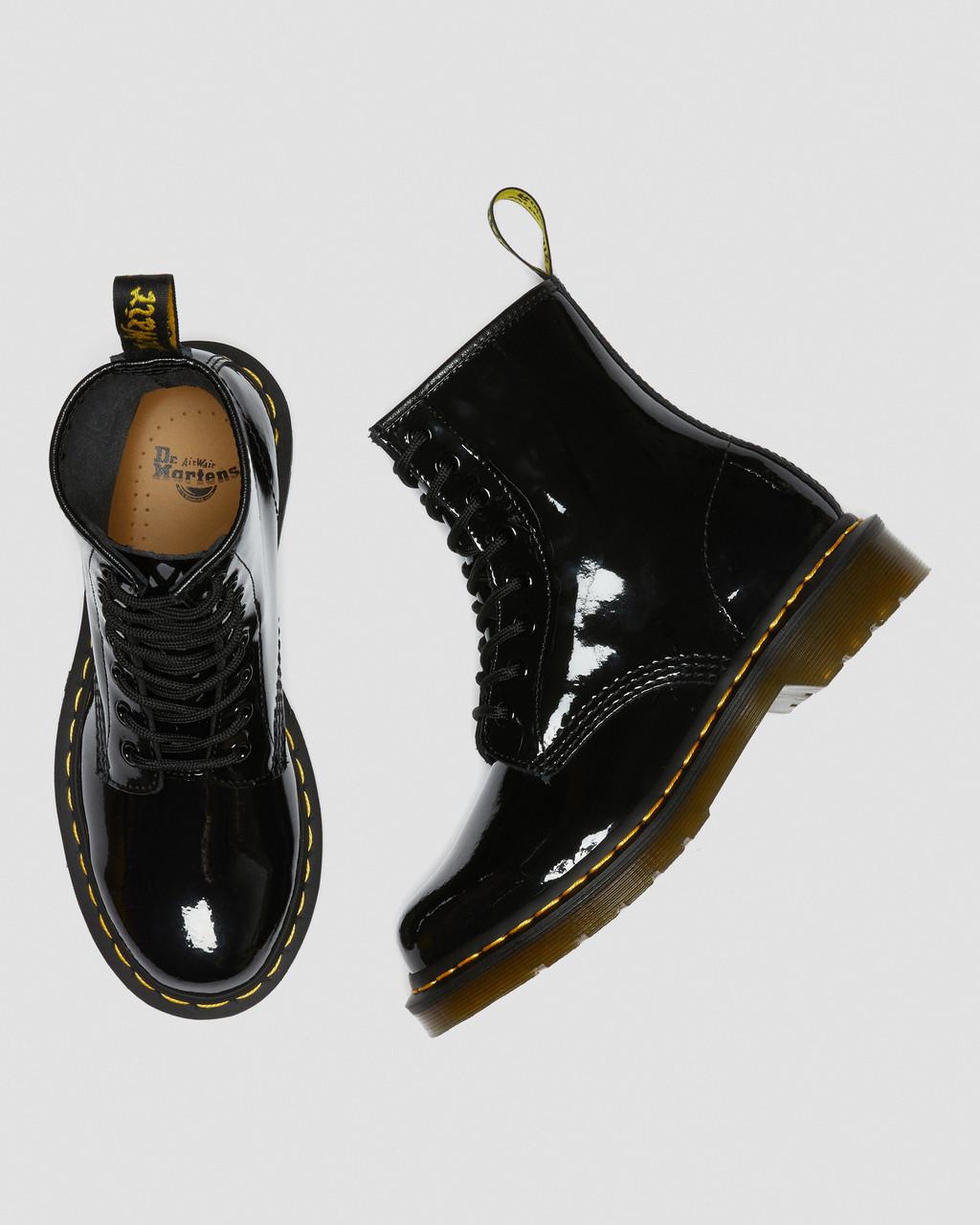 Dámské Šněrovací Boty Dr Martens 1460 Patent Leather Černé | 82270034