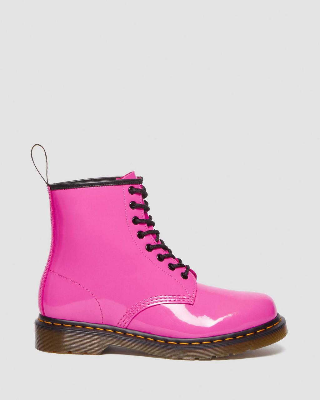 Dámské Šněrovací Boty Dr Martens 1460 Patent Leather Růžové | 14830582