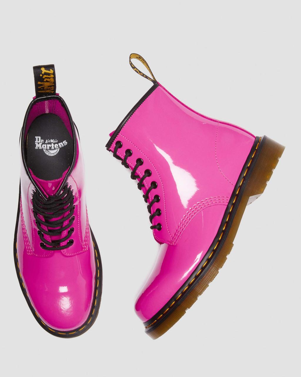 Dámské Šněrovací Boty Dr Martens 1460 Patent Leather Růžové | 14830582