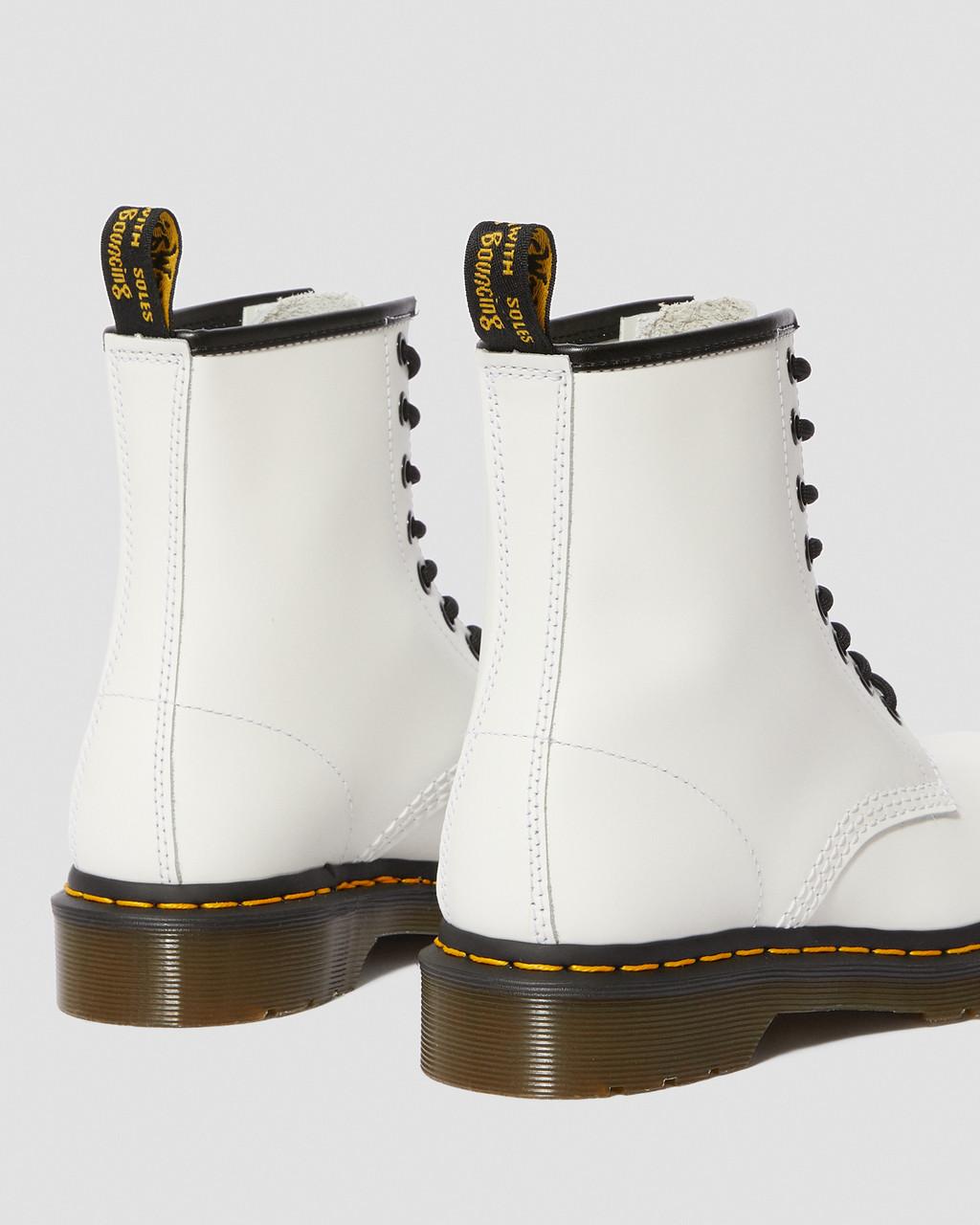 Dámské Šněrovací Boty Dr Martens 1460 Smooth Leather Bílé | 66580394