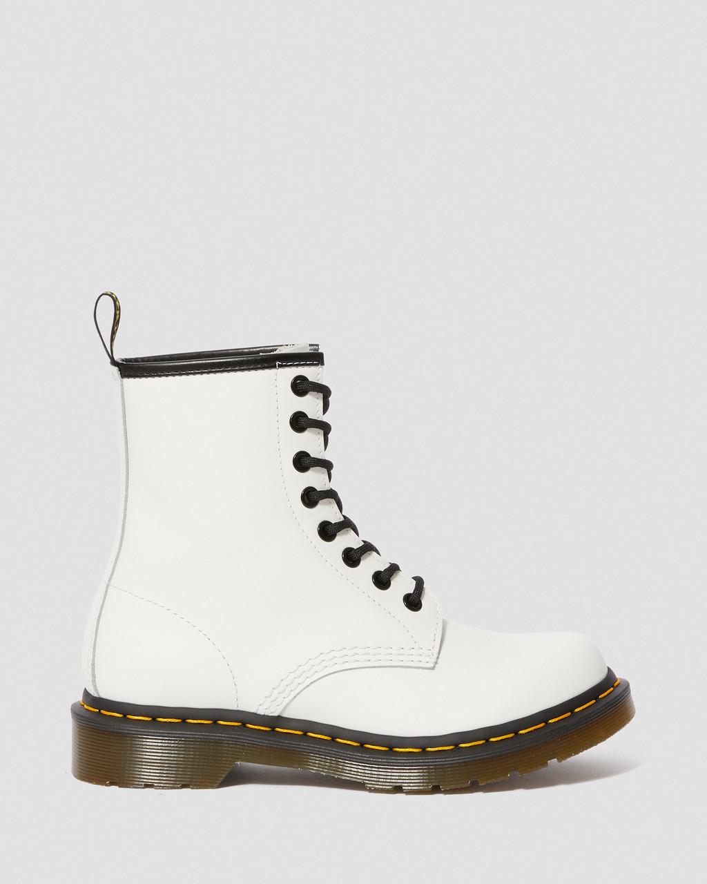 Dámské Šněrovací Boty Dr Martens 1460 Smooth Leather Bílé | 66580394