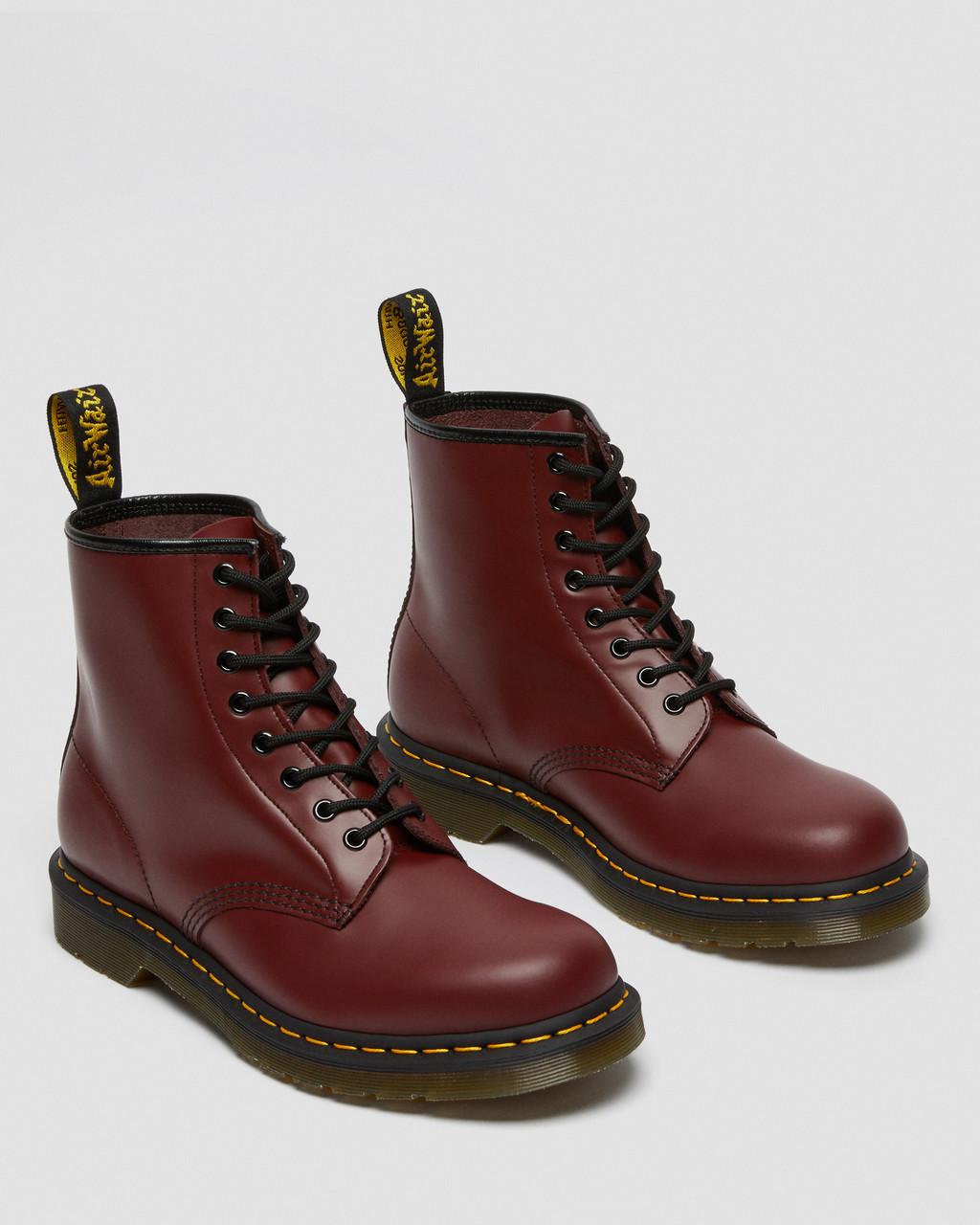 Dámské Šněrovací Boty Dr Martens 1460 Smooth Leather Červené | 33592899