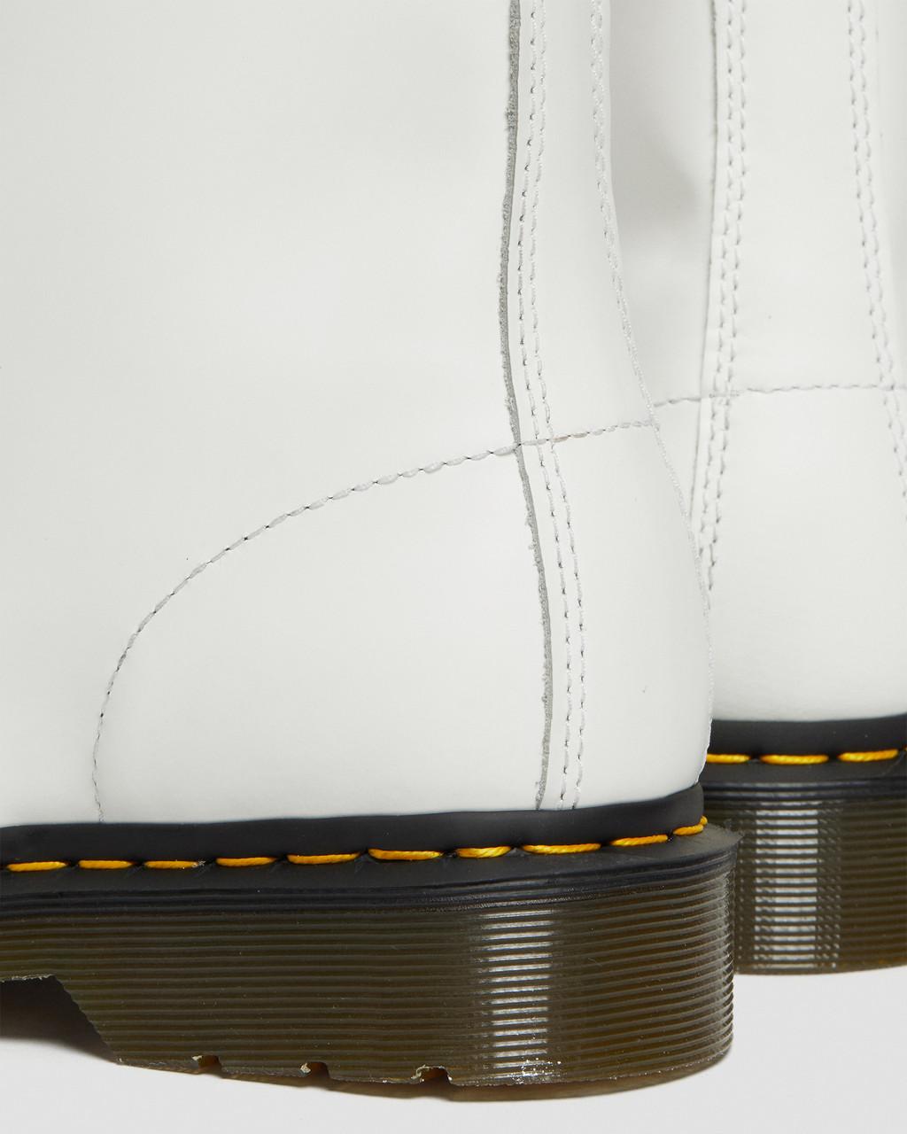 Dámské Šněrovací Boty Dr Martens 1460 Smooth Leather Bílé | 31633544