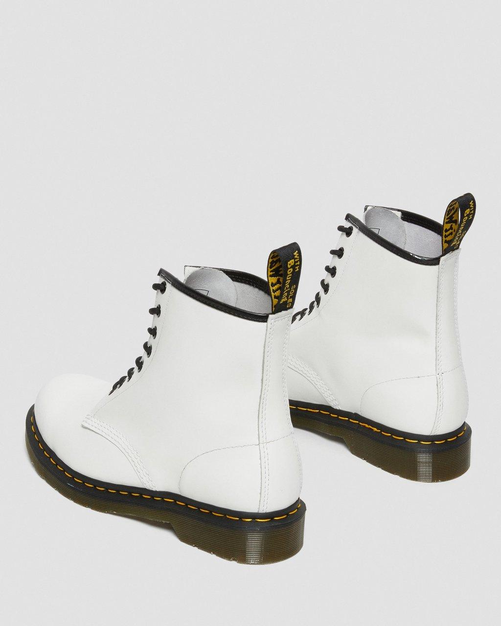 Dámské Šněrovací Boty Dr Martens 1460 Smooth Leather Bílé | 31633544