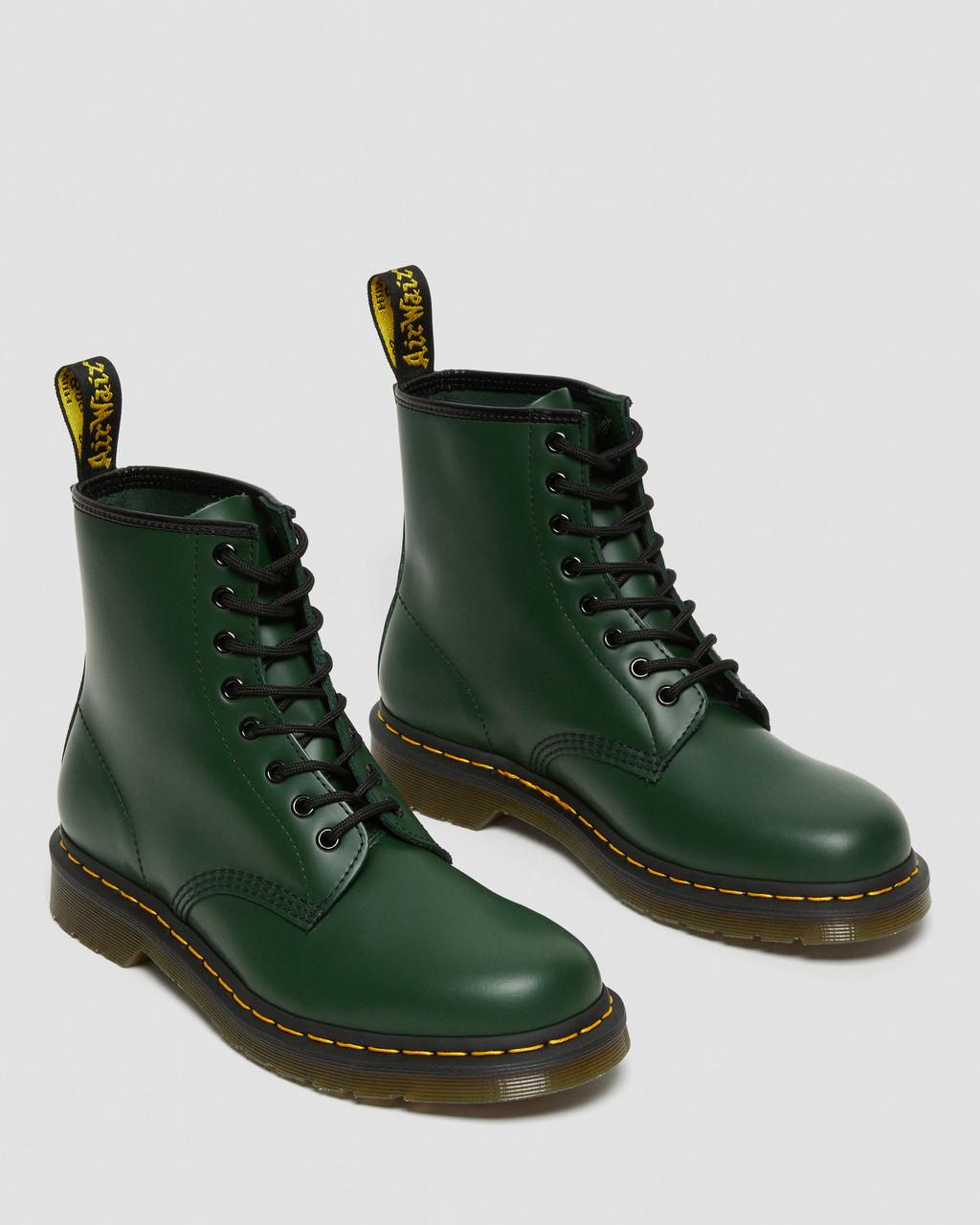 Dámské Šněrovací Boty Dr Martens 1460 Smooth Leather Zelene | 65640759