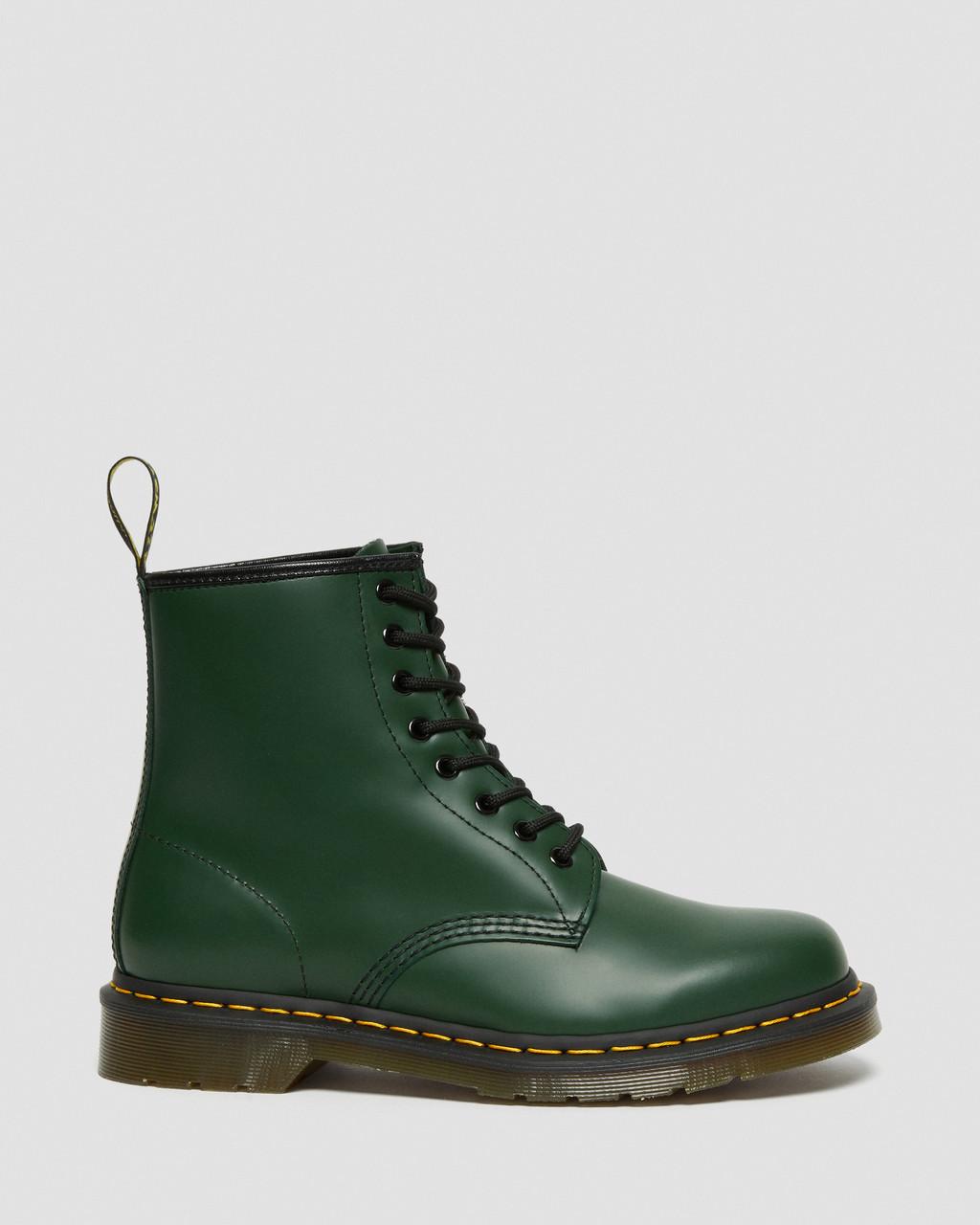 Dámské Šněrovací Boty Dr Martens 1460 Smooth Leather Zelene | 65640759