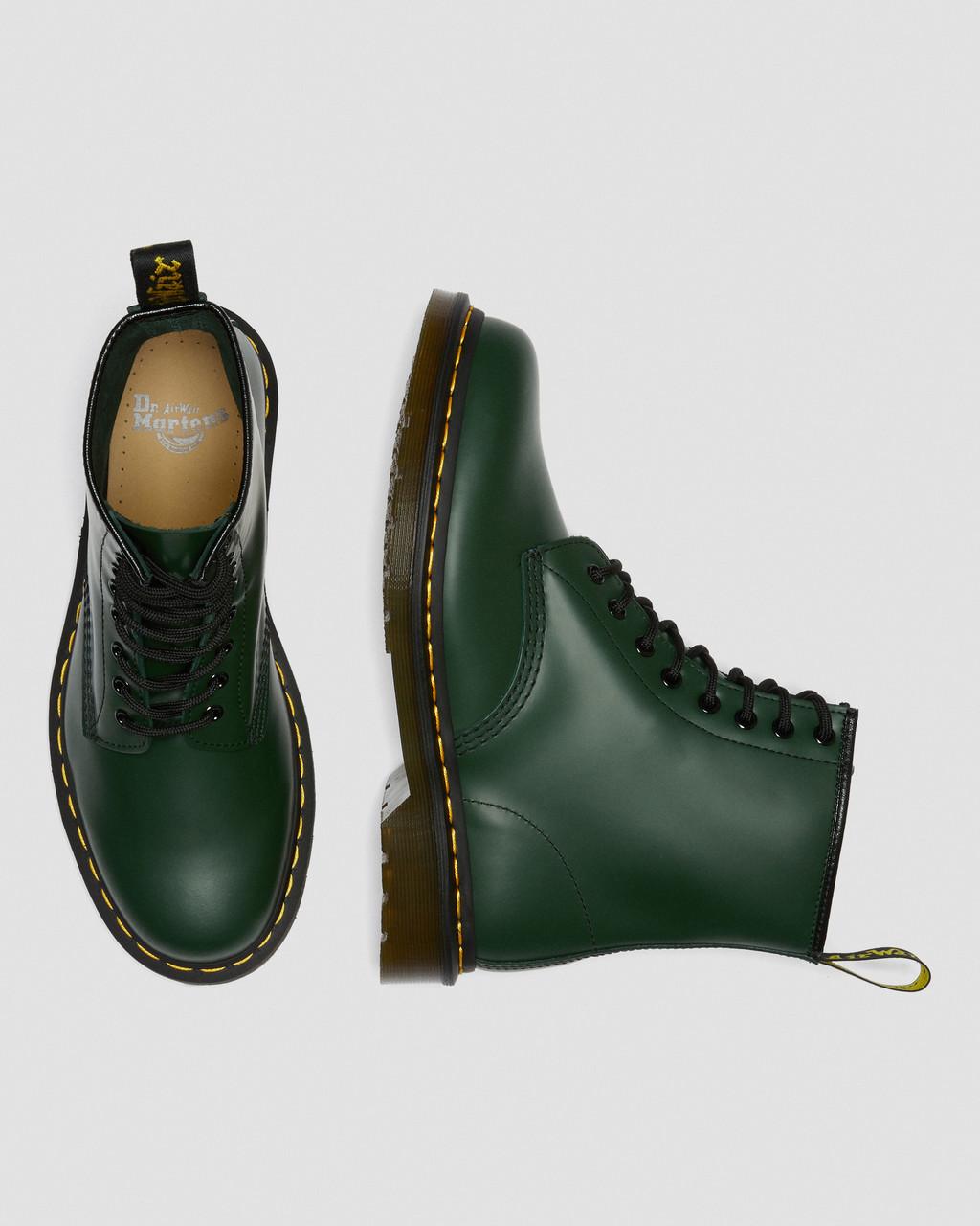 Dámské Šněrovací Boty Dr Martens 1460 Smooth Leather Zelene | 65640759