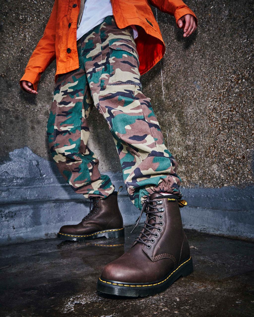 Dámské Šněrovací Boty Dr Martens 1460 Warmwair Leather Hnědé | 26172706