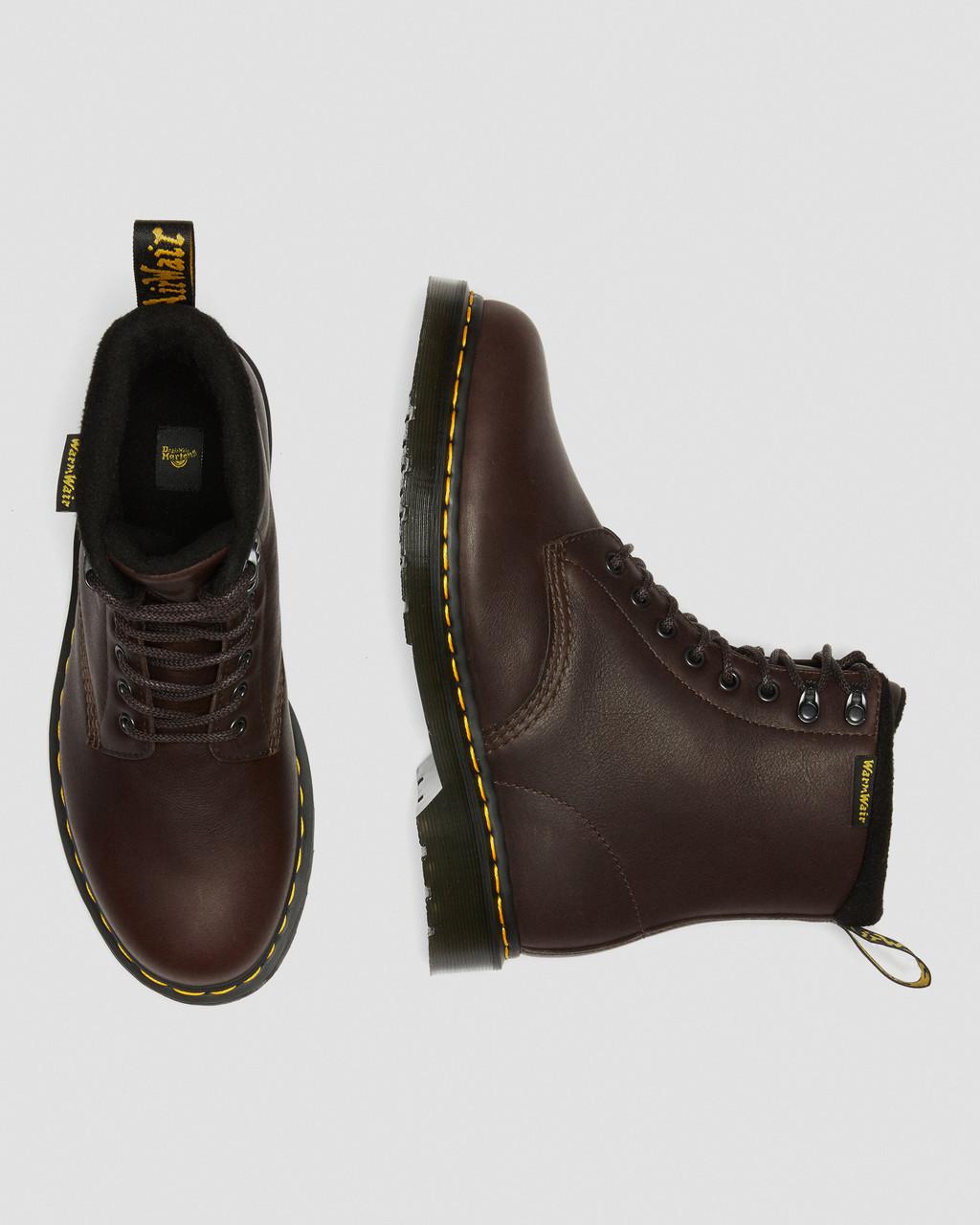 Dámské Šněrovací Boty Dr Martens 1460 Warmwair Leather Hnědé | 26172706