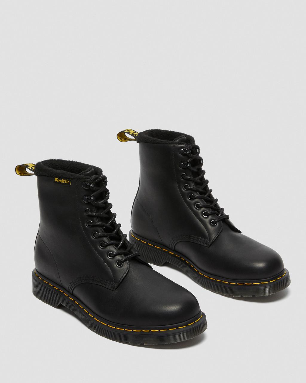 Dámské Šněrovací Boty Dr Martens 1460 Warmwair Leather Černé | 30803759
