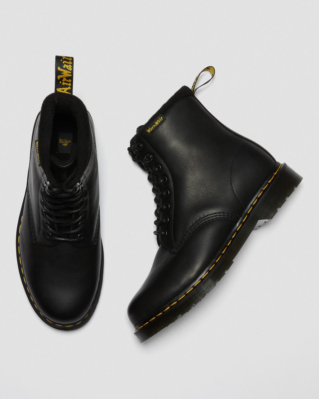 Dámské Šněrovací Boty Dr Martens 1460 Warmwair Leather Černé | 30803759