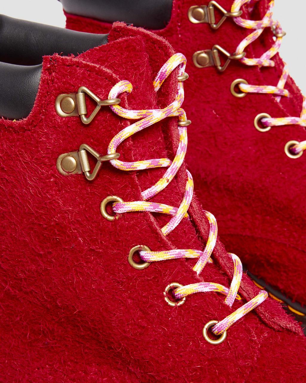 Dámské Šněrovací Boty Dr Martens 939 Ben Suede Padded Collar Červené | 55667577