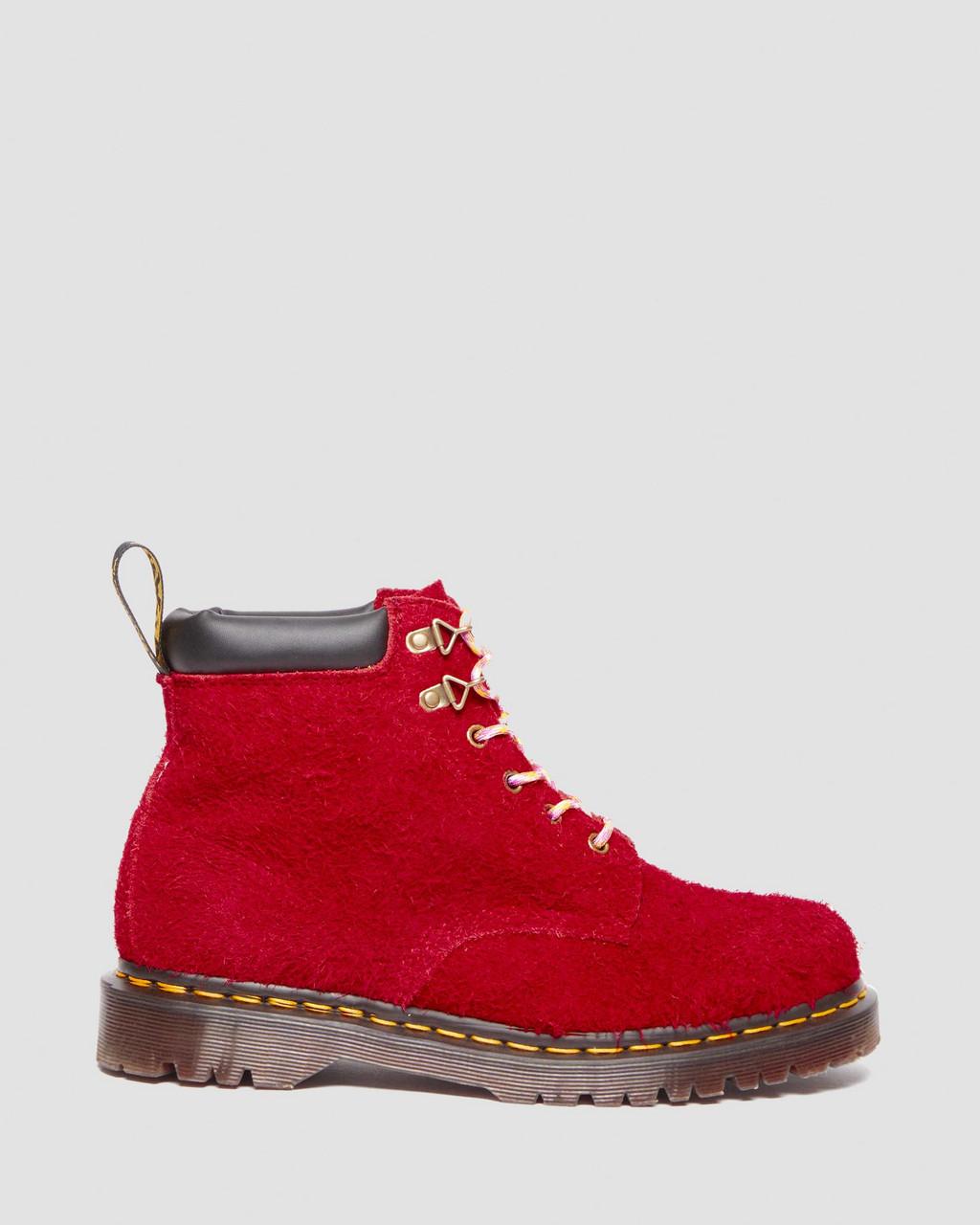 Dámské Šněrovací Boty Dr Martens 939 Ben Suede Padded Collar Červené | 55667577