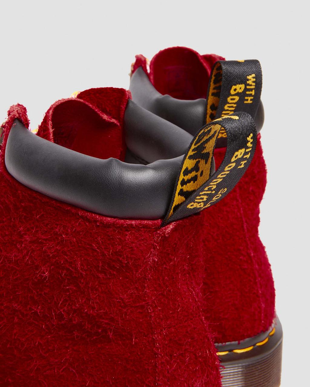 Dámské Šněrovací Boty Dr Martens 939 Ben Suede Padded Collar Červené | 55667577