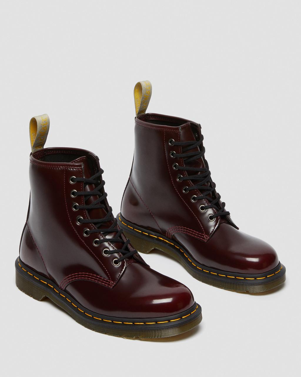 Dámské Šněrovací Boty Dr Martens Vegan 1460 Červené | 60106164
